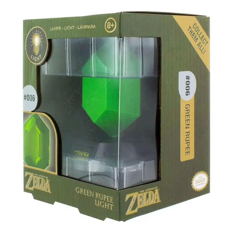 Legend of Zelda 3D světlo Green Rupee 10 cm fotografii produktu
