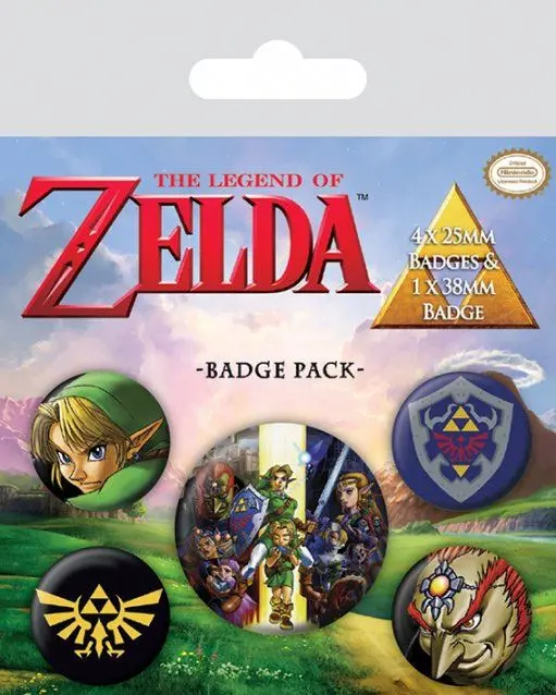 The Legend of Zelda Knoflíky/placky 5 kusů Link fotografii produktu