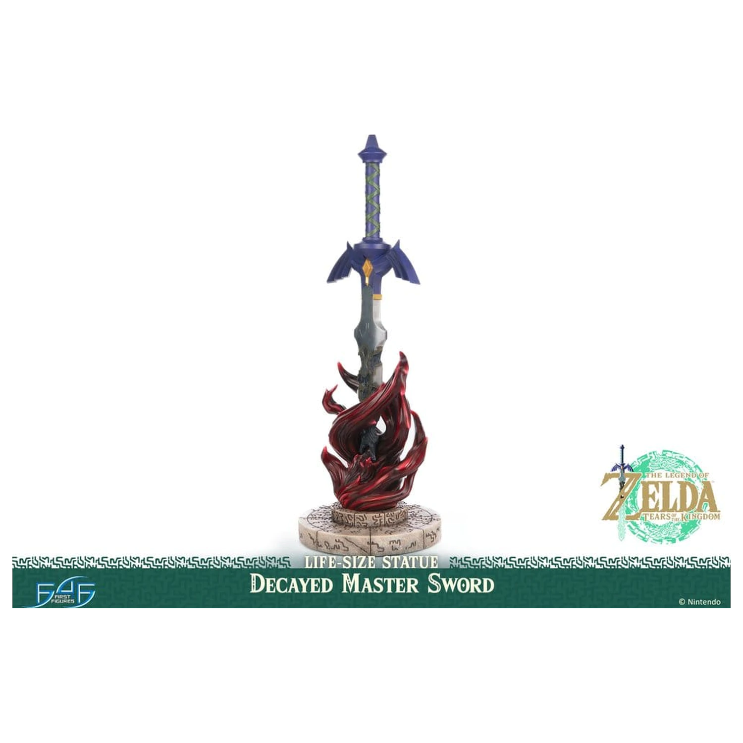 The Legend of Zelda: Tears of the Kingdom socha v životní velikosti 1/1 Decayed Master Sword 71 cm fotografii produktu