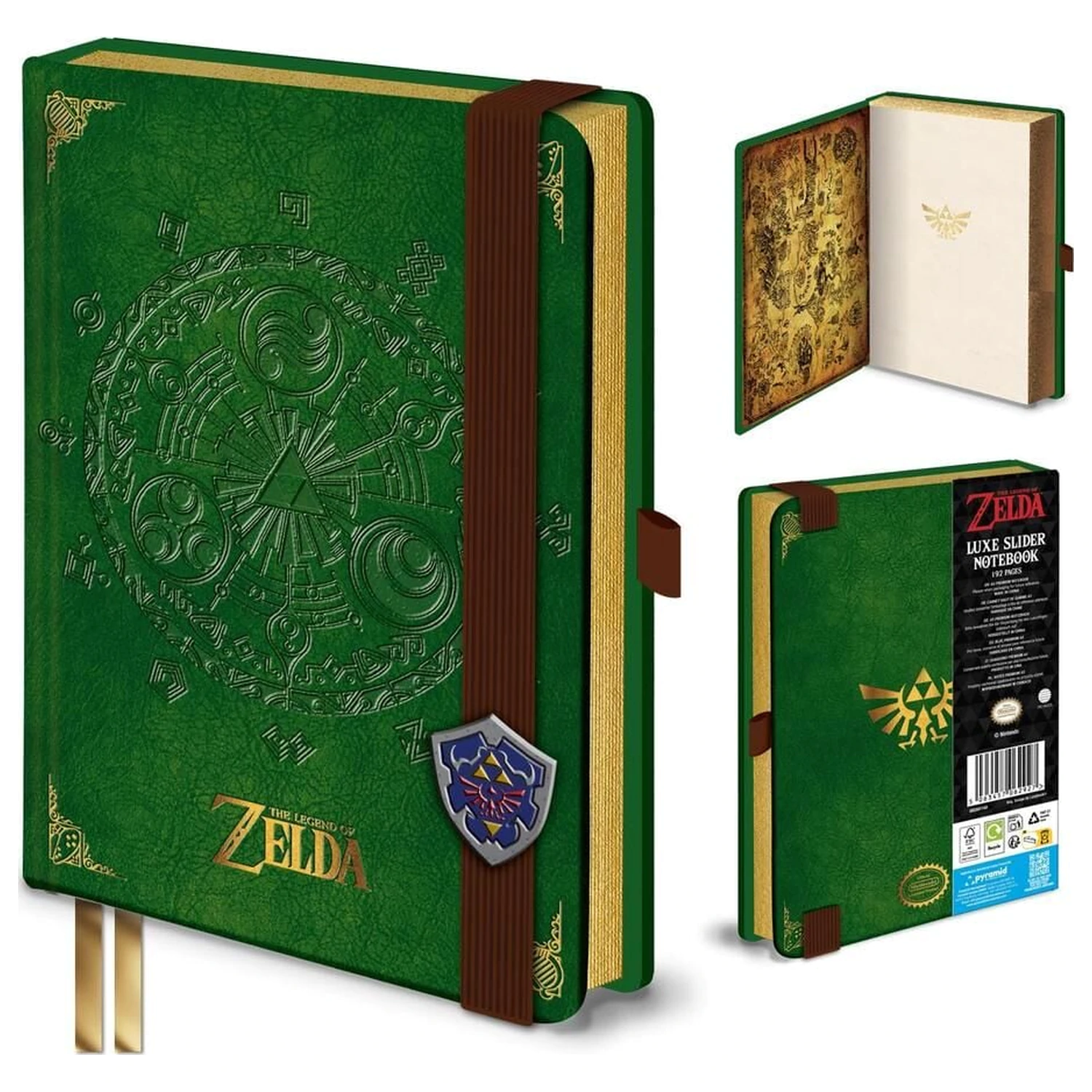 The Legend of Zelda Triforce Luxe Slider notebook fotografii produktu