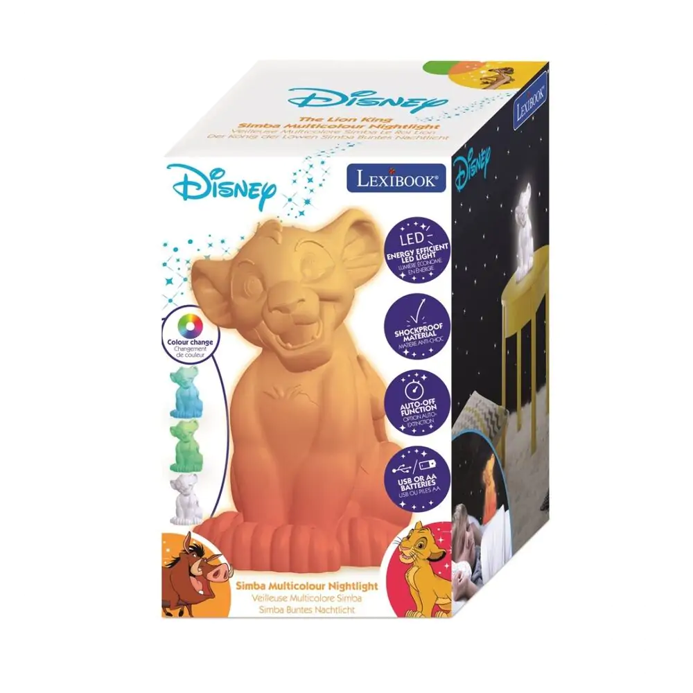 Disney The Lion King Simba 3D lampa fotografii produktu