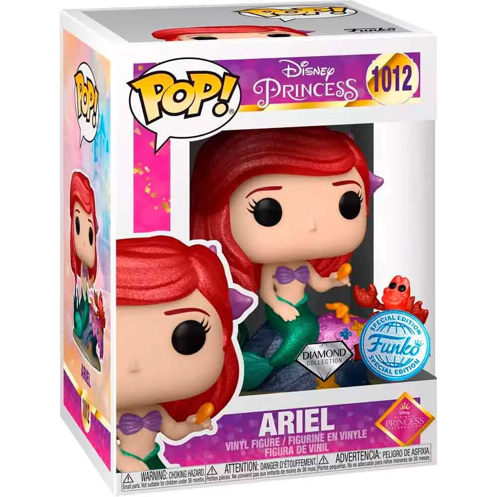 The Little Mermaid POP! Movies Vinylová figurka Ariel Diamond Collection Exclusive 9 cm fotografii produktu