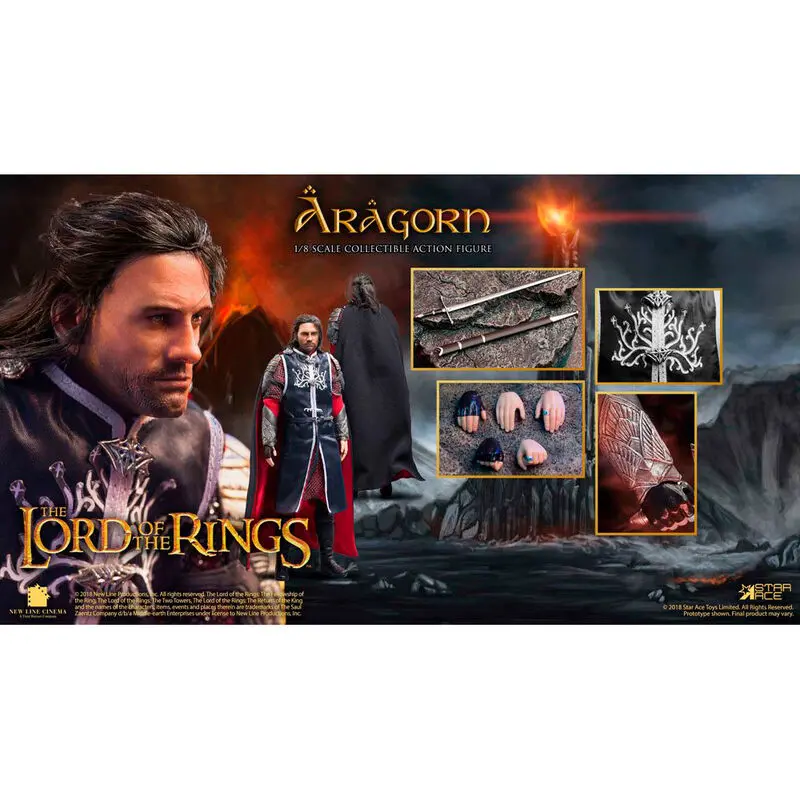 The Lord of the Rings Aragorn Real Master figurka 23 cm fotografii produktu