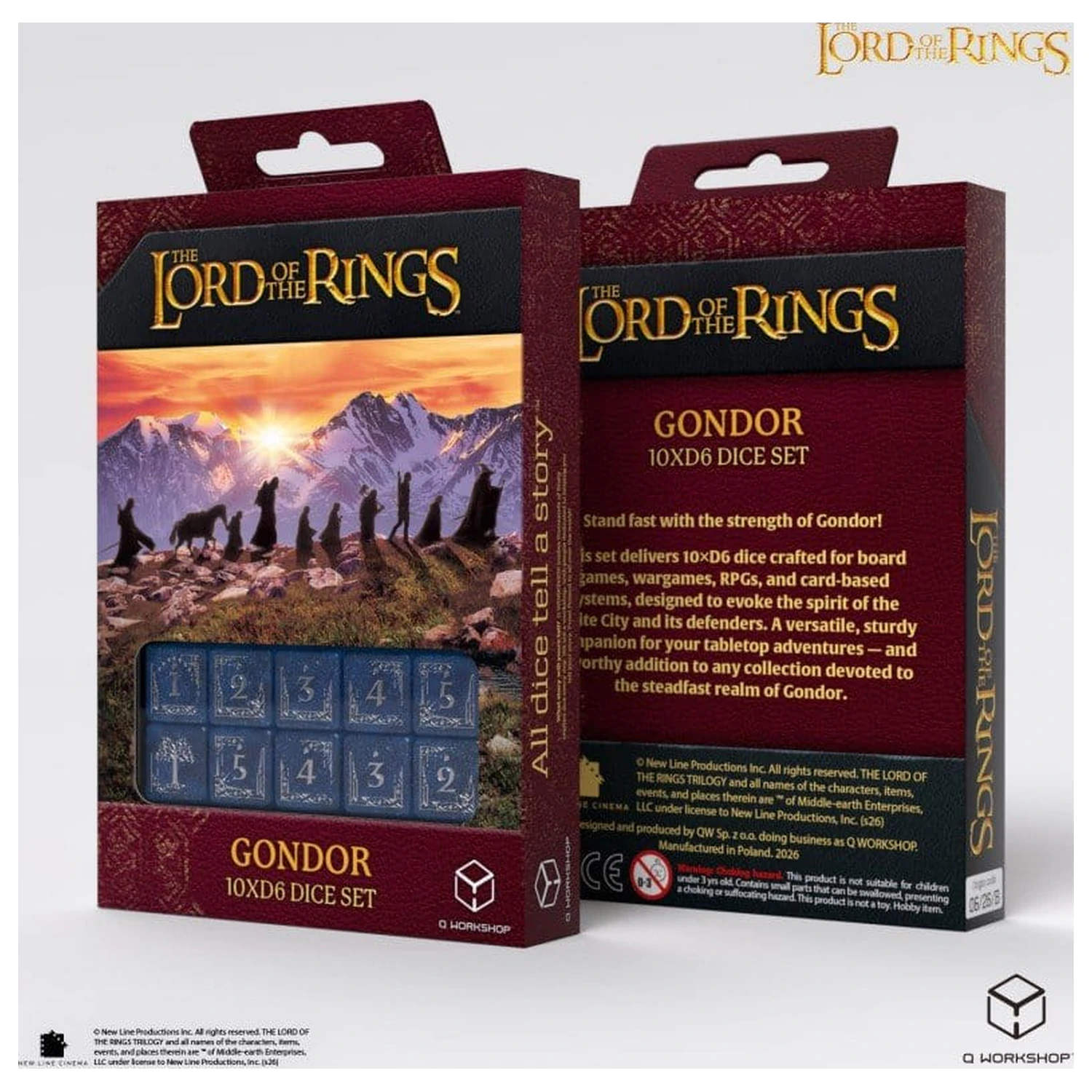 The Lord of the Rings: 10 D6 sada kostek Gondor fotografii produktu