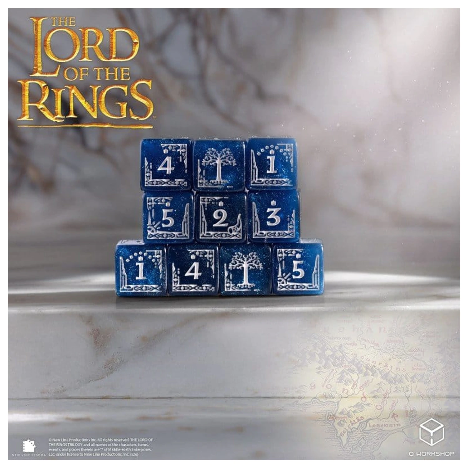 The Lord of the Rings: 10 D6 sada kostek Gondor fotografii produktu