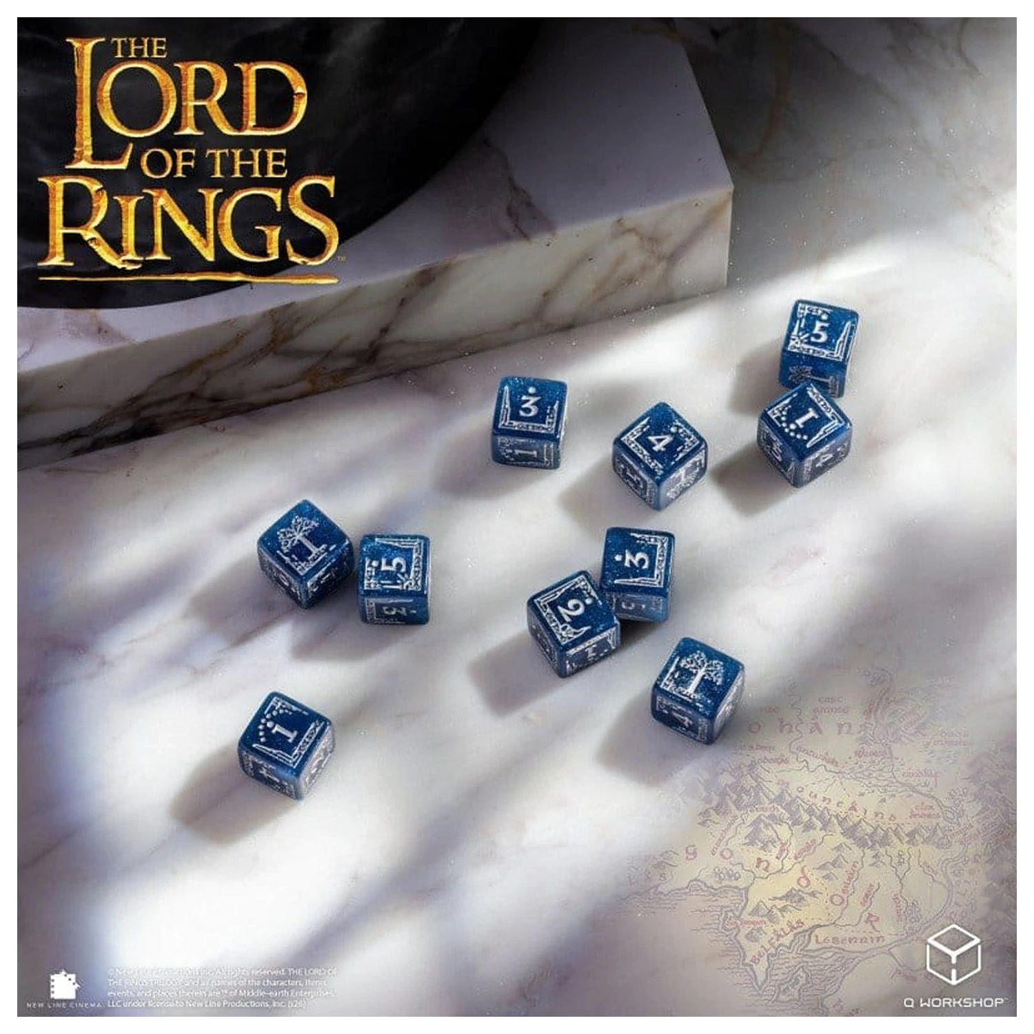 The Lord of the Rings: 10 D6 sada kostek Gondor fotografii produktu