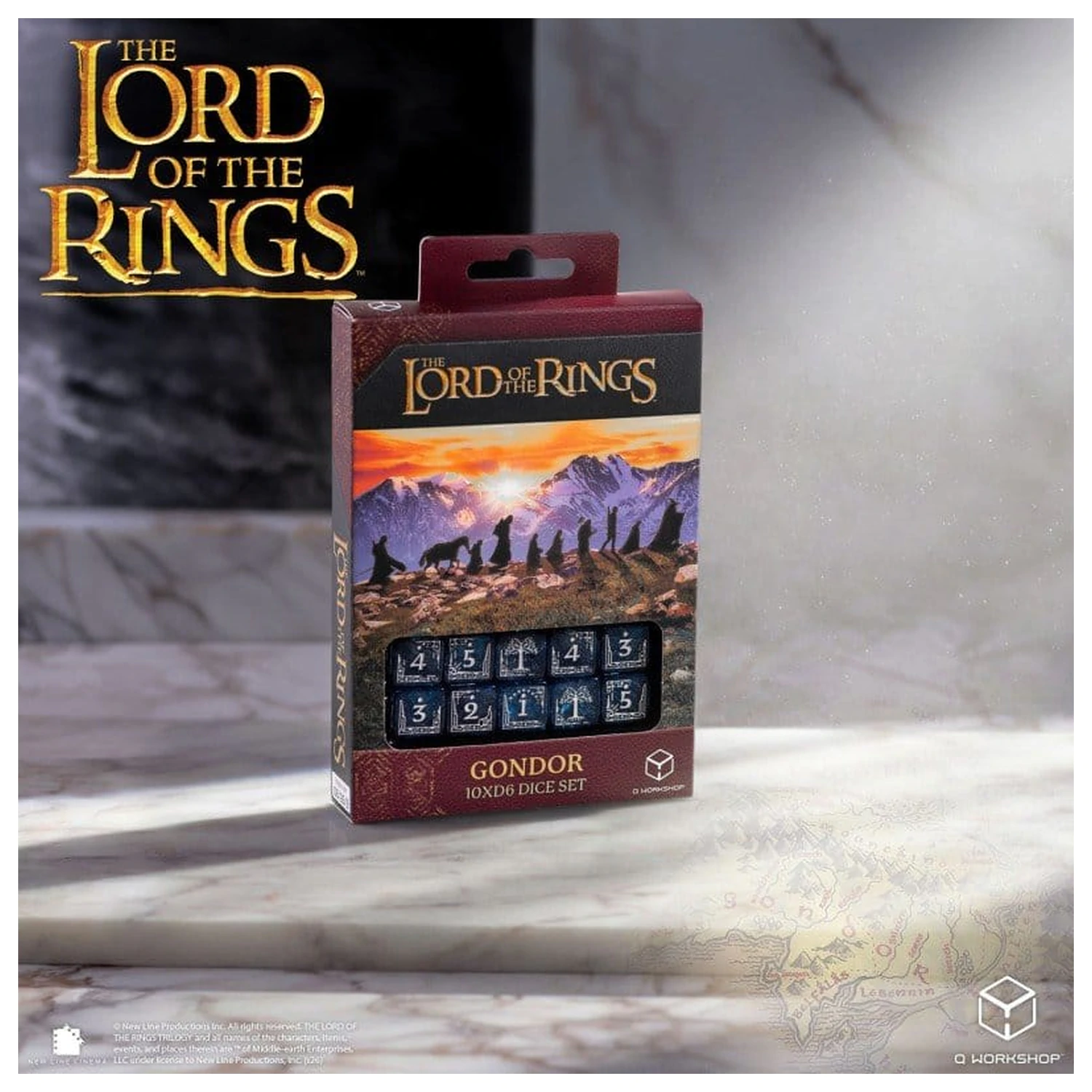 The Lord of the Rings: 10 D6 sada kostek Gondor fotografii produktu