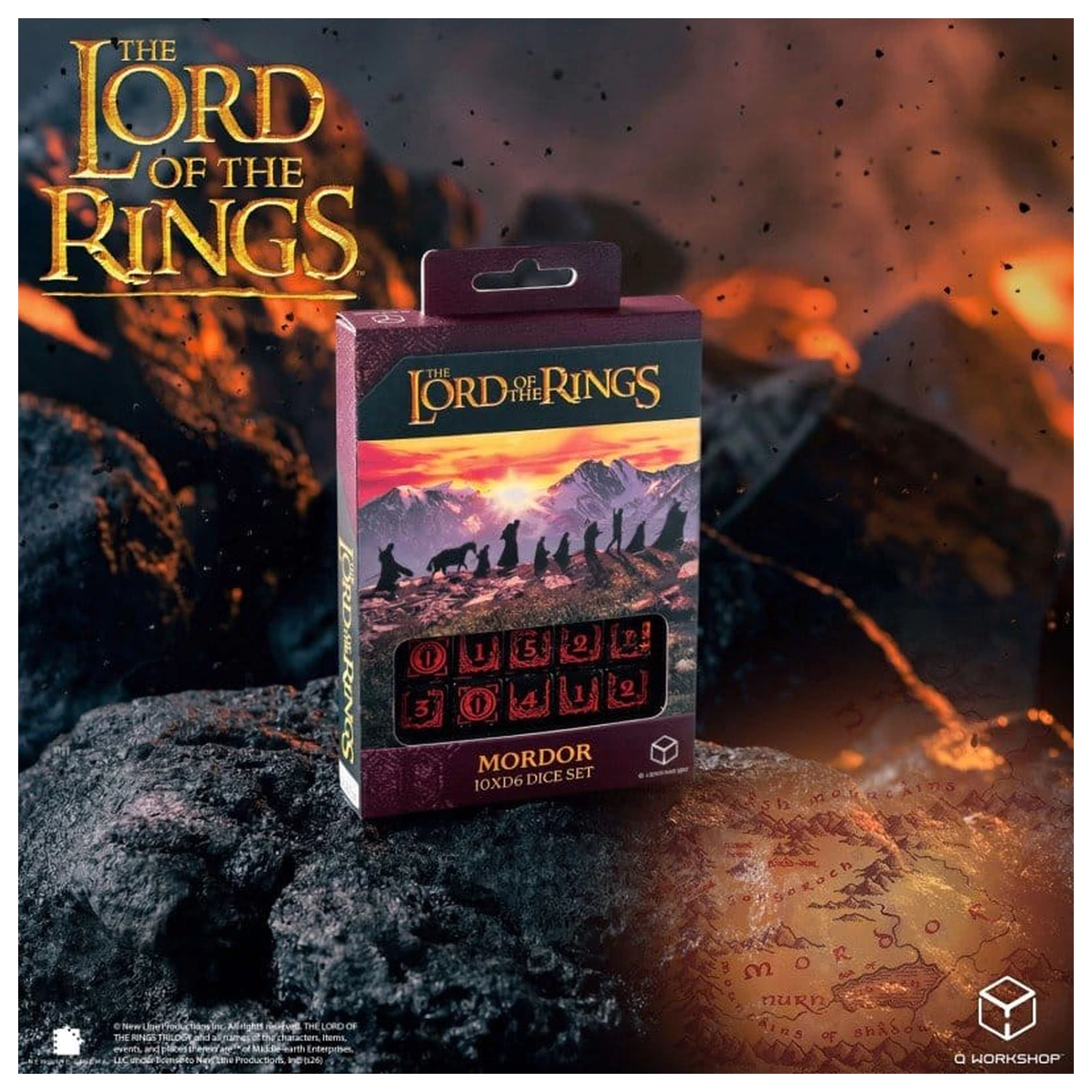 The Lord of the Rings: 10 D6 sada kostek Mordor fotografii produktu