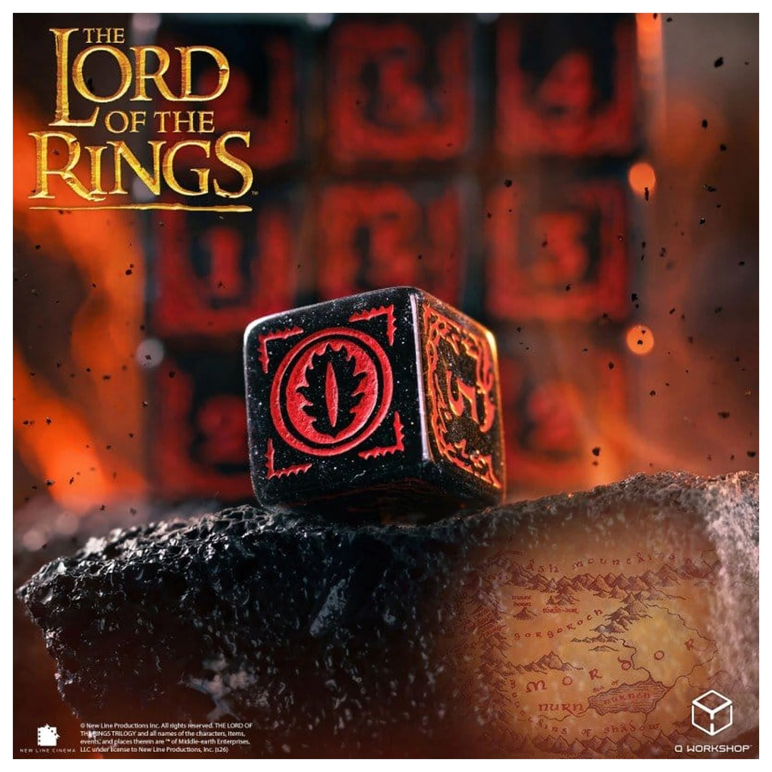 The Lord of the Rings: 10 D6 sada kostek Mordor fotografii produktu