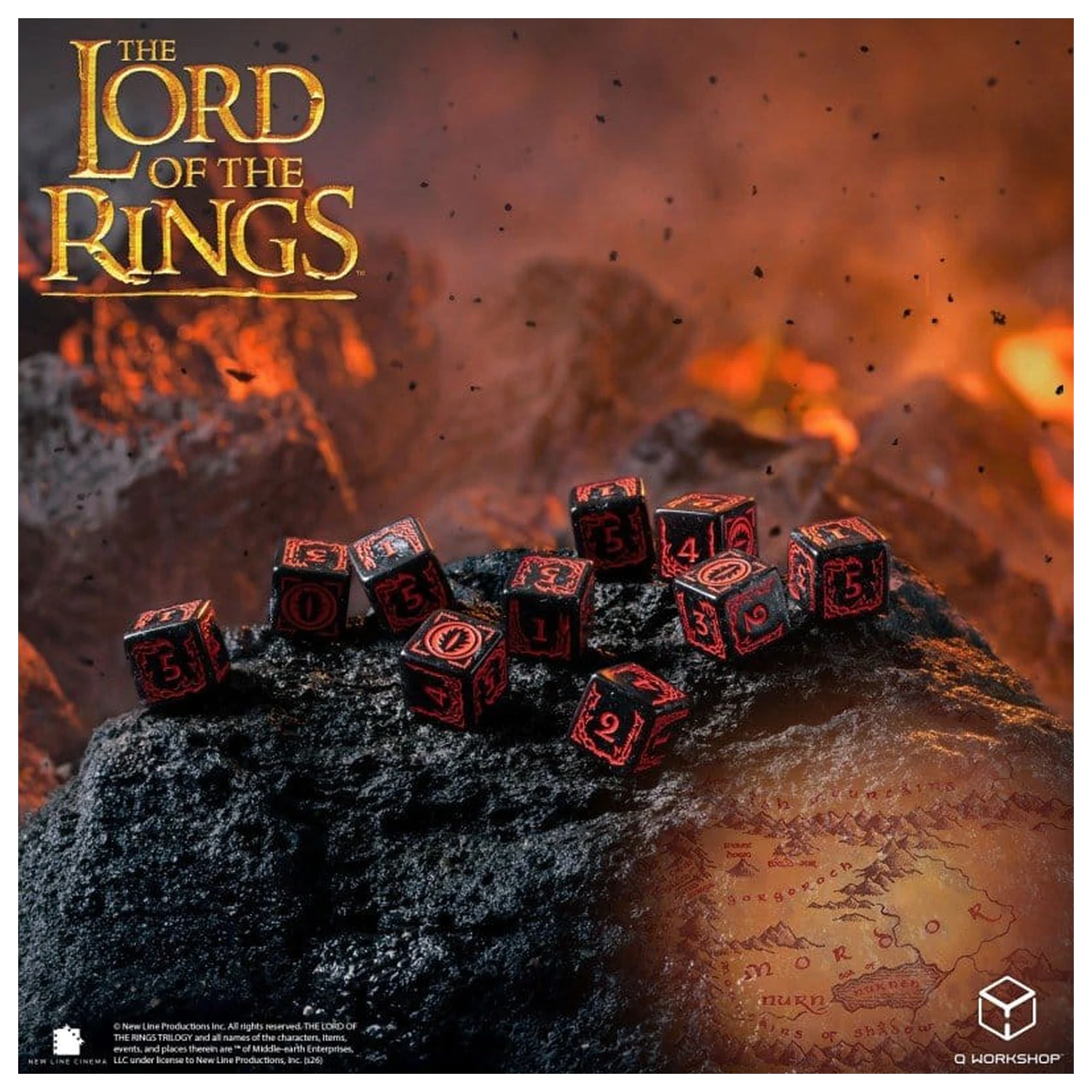 The Lord of the Rings: 10 D6 sada kostek Mordor fotografii produktu
