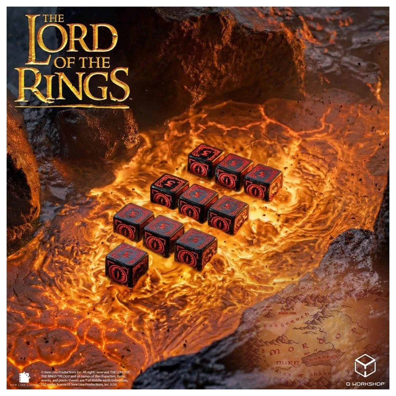 The Lord of the Rings: 10 D6 sada kostek Mordor fotografii produktu