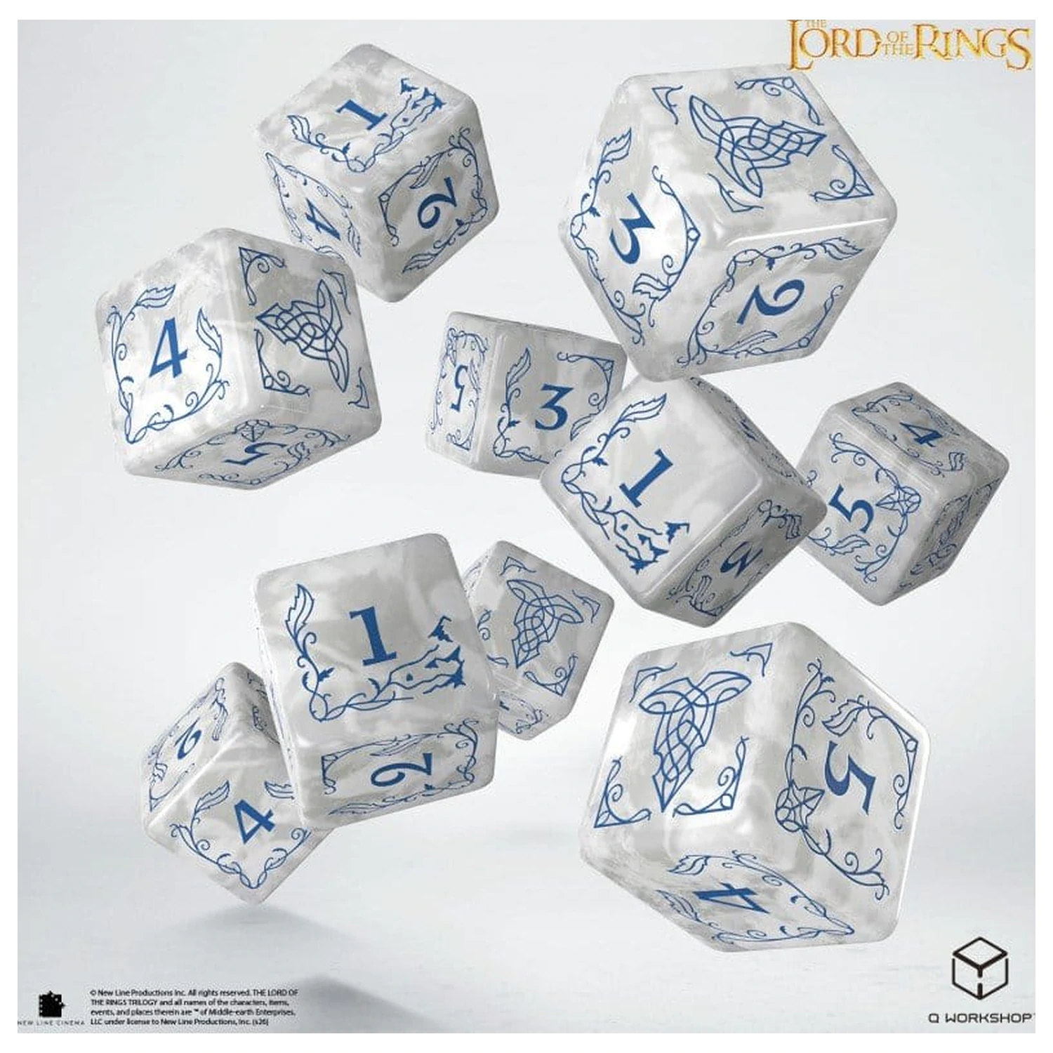 The Lord of the Rings: Sada 10 D6 kostek Rivendell (Stone) fotografii produktu