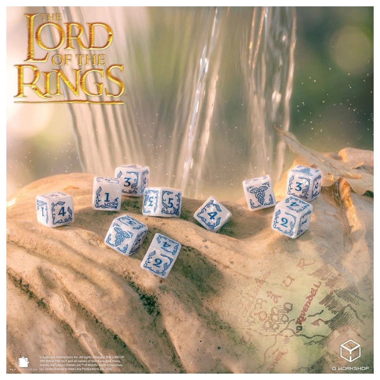 The Lord of the Rings: Sada 10 D6 kostek Rivendell (Stone) fotografii produktu