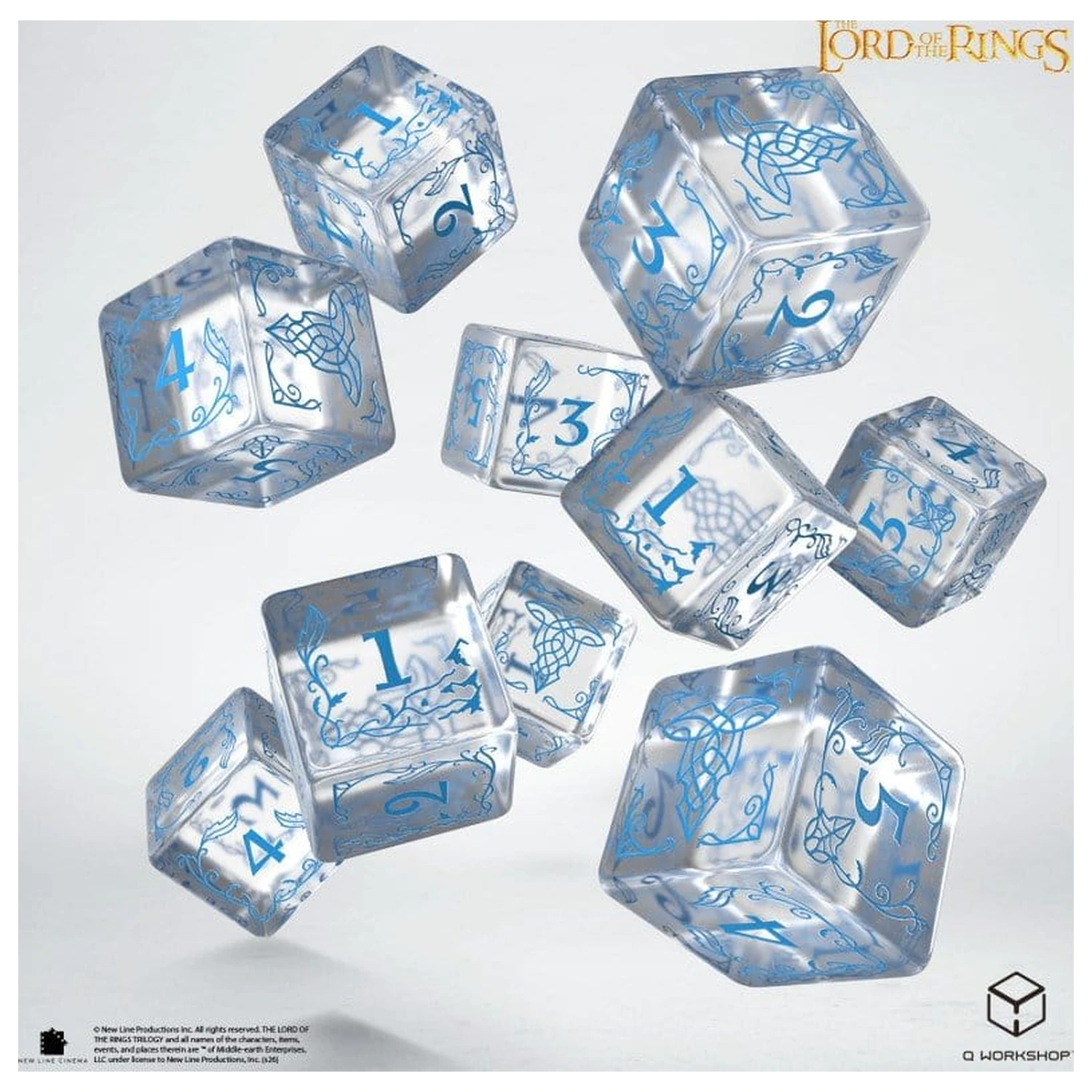 The Lord of the Rings: 10 D6 sada kostek Rivendell (Water) fotografii produktu