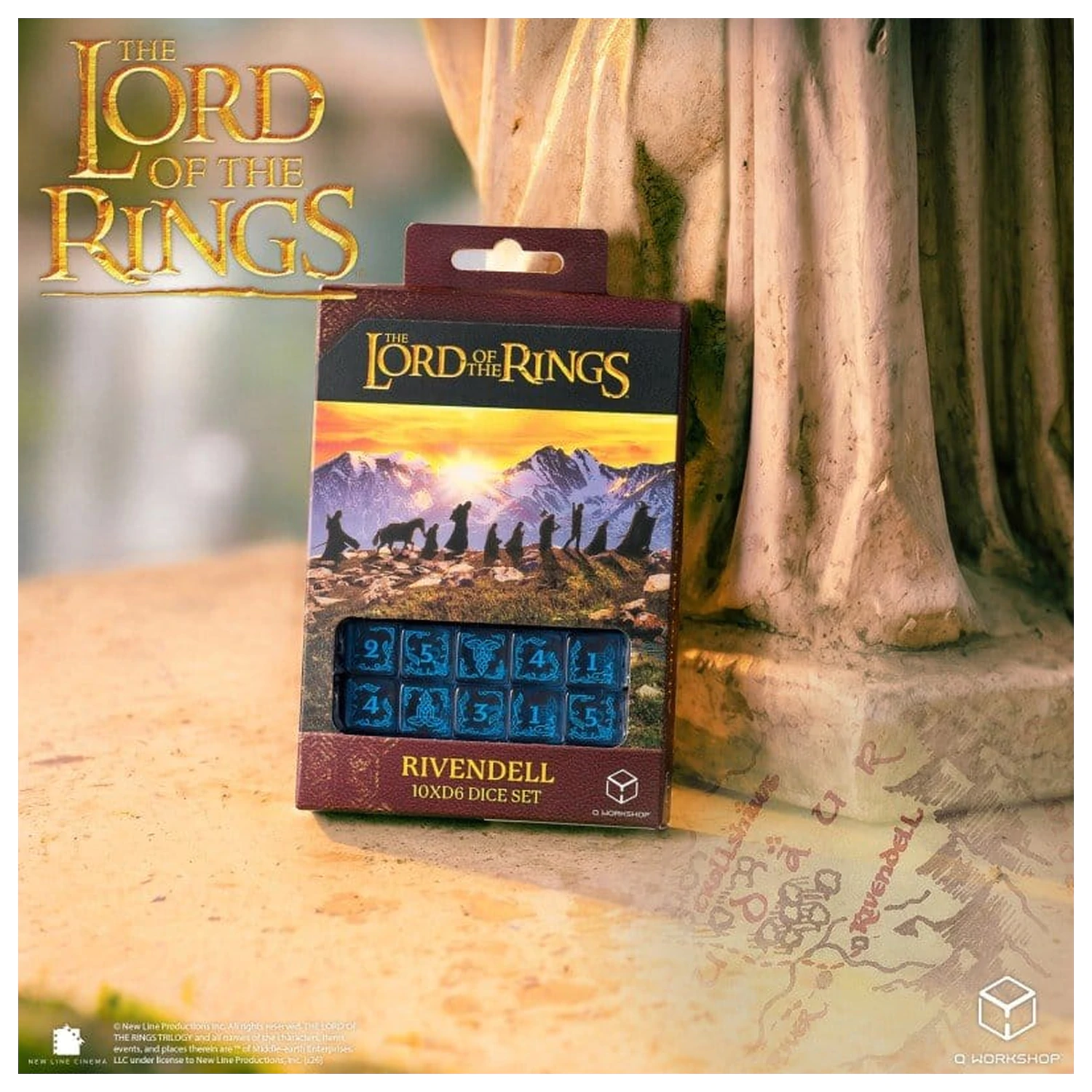 The Lord of the Rings: 10 D6 sada kostek Rivendell (Water) fotografii produktu