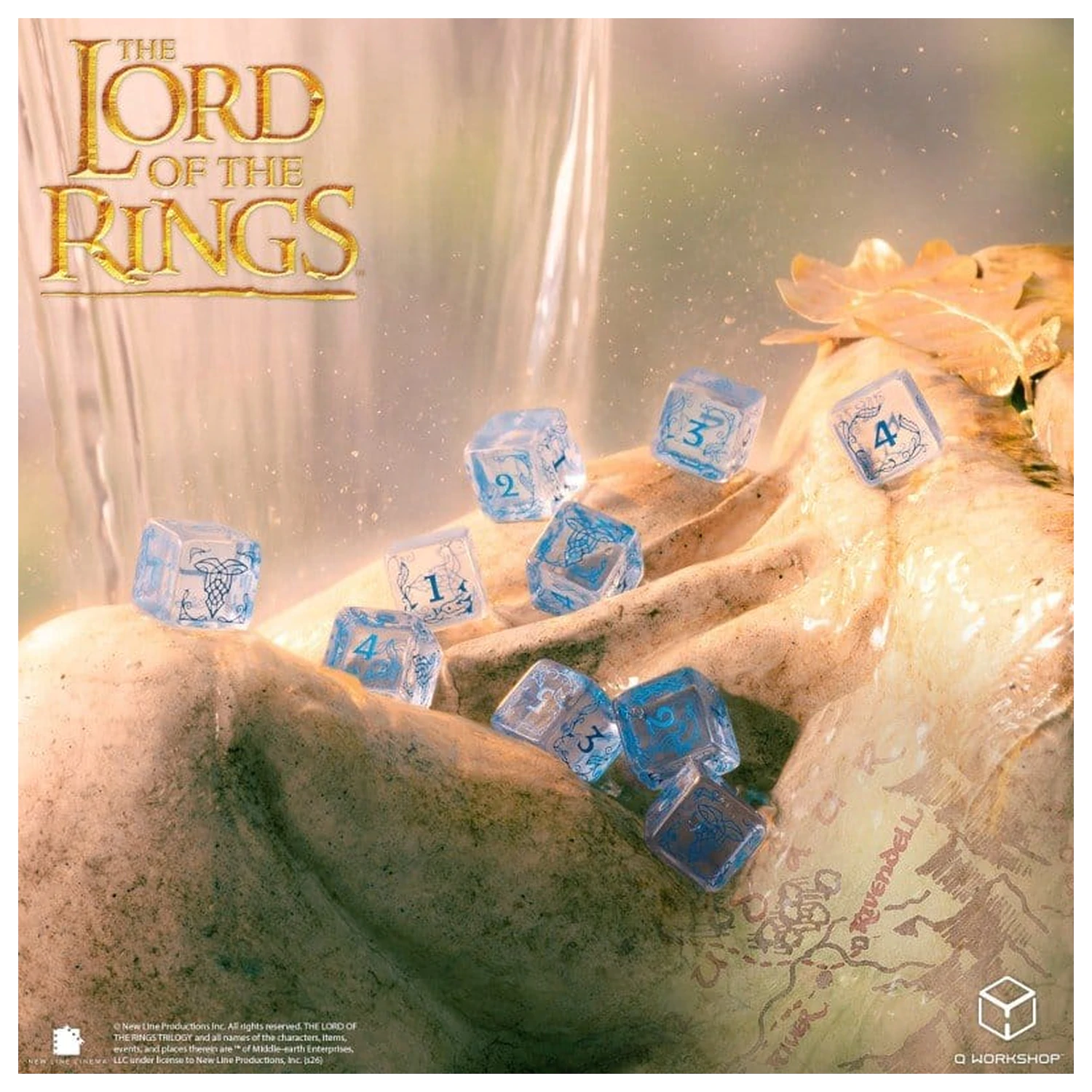 The Lord of the Rings: 10 D6 sada kostek Rivendell (Water) fotografii produktu
