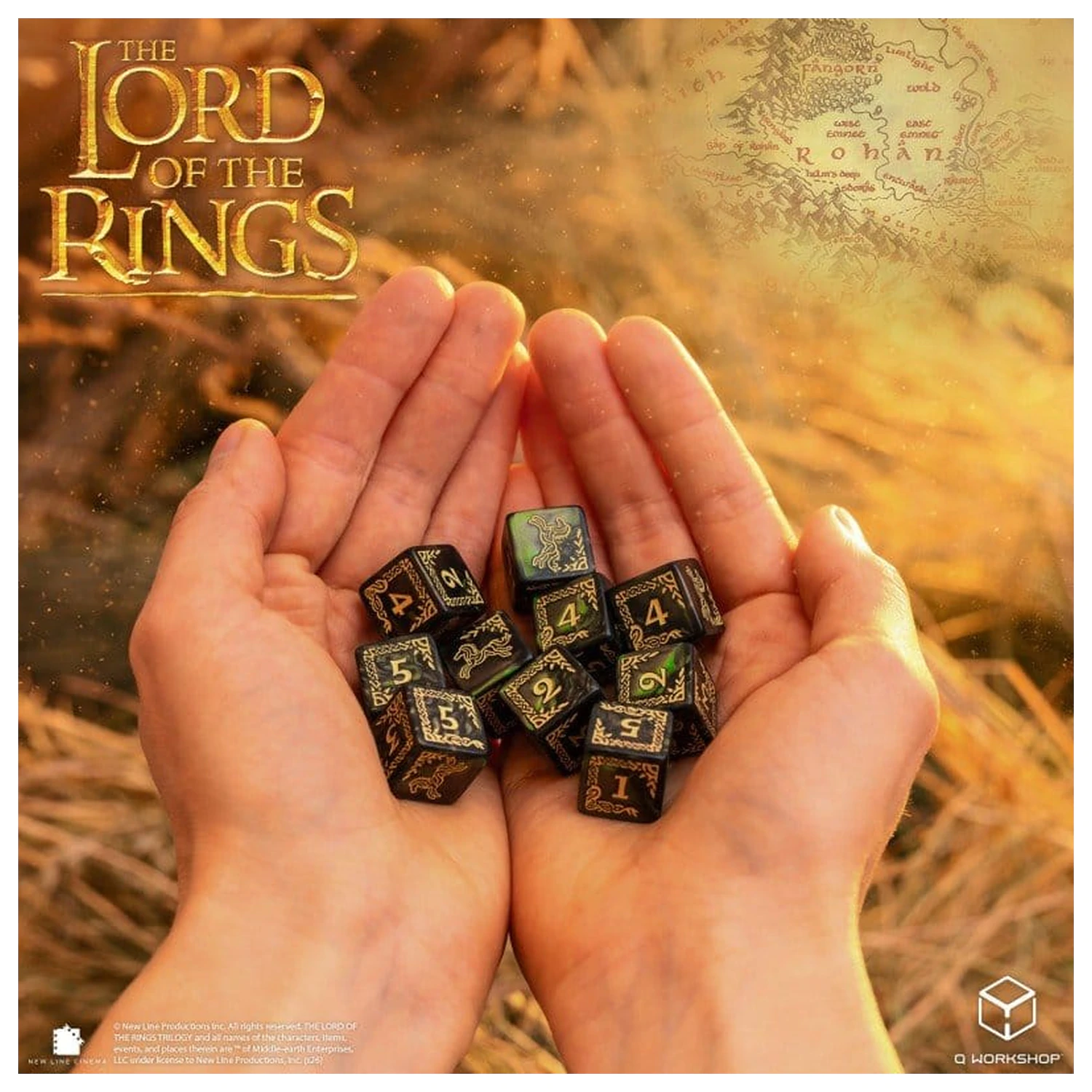 The Lord of the Rings: 10 D6 sada kostek Rohan fotografii produktu
