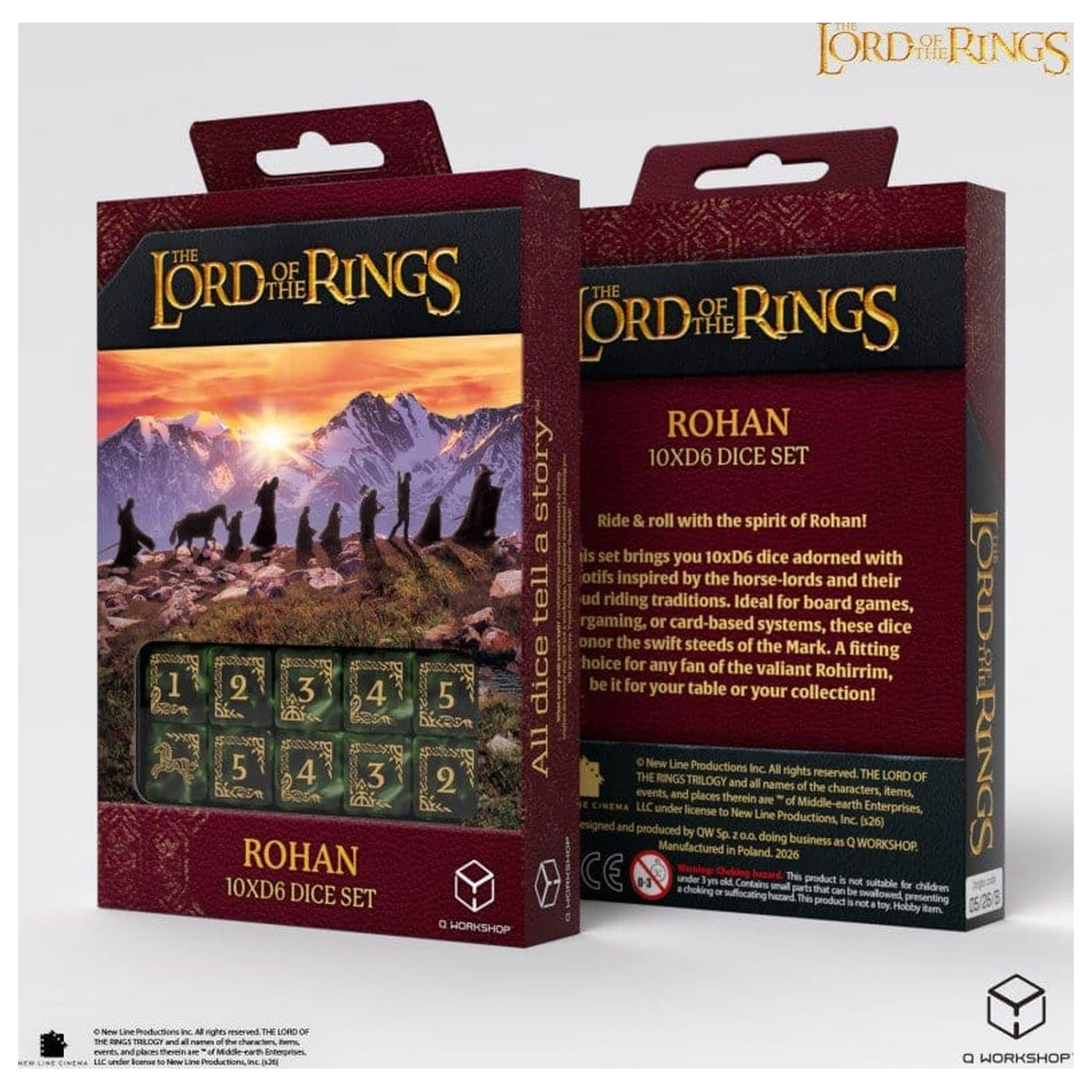 The Lord of the Rings: 10 D6 sada kostek Rohan fotografii produktu