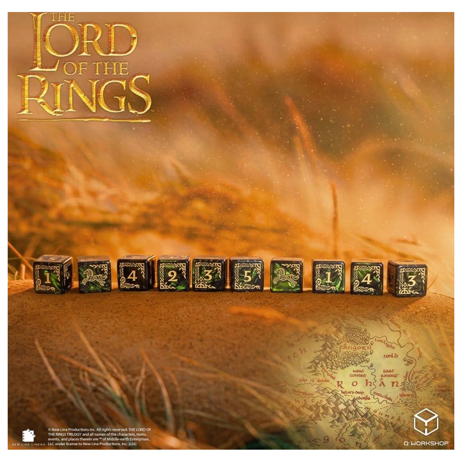 The Lord of the Rings: 10 D6 sada kostek Rohan fotografii produktu