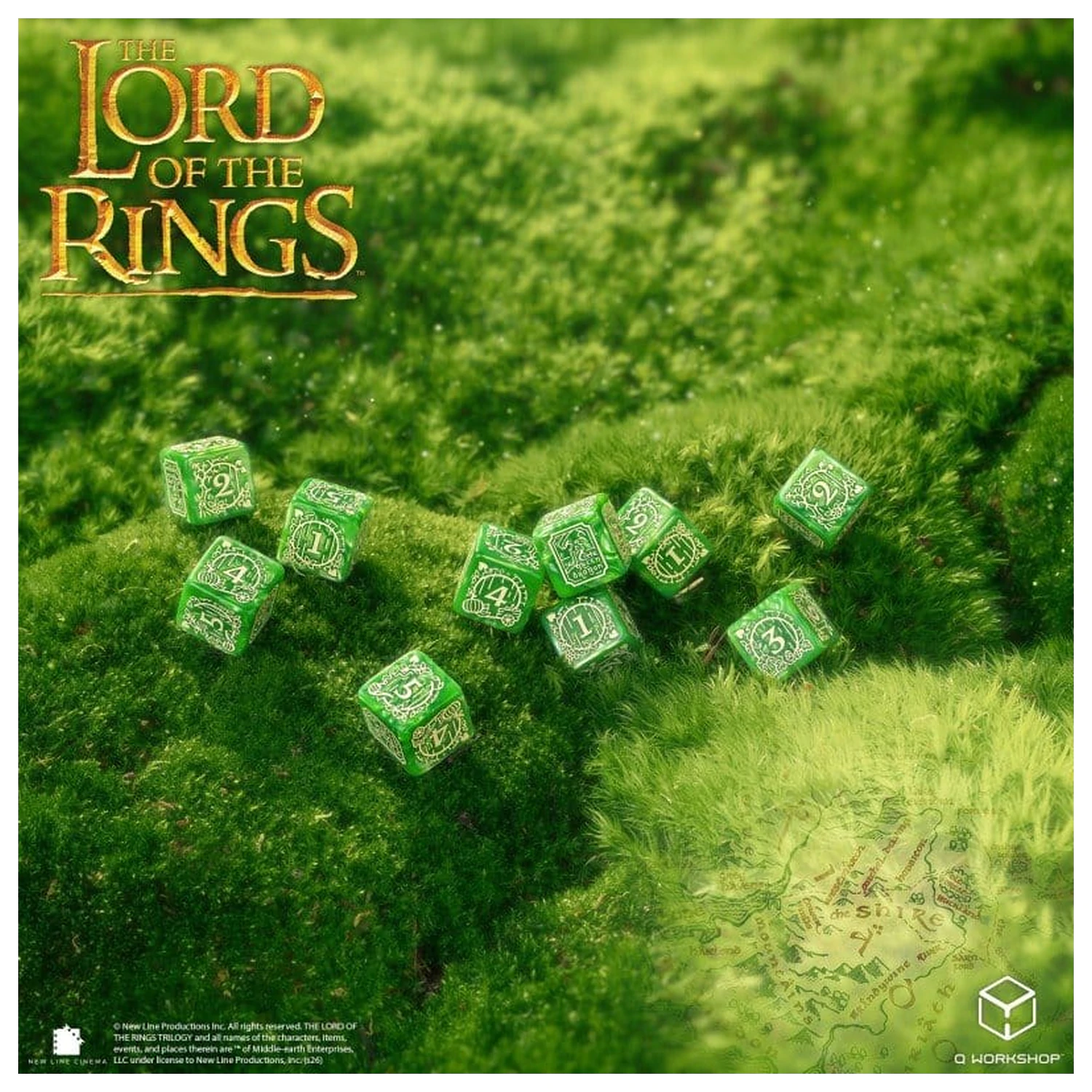 The Lord of the Rings: 10 D6 sada kostek Shire fotografii produktu
