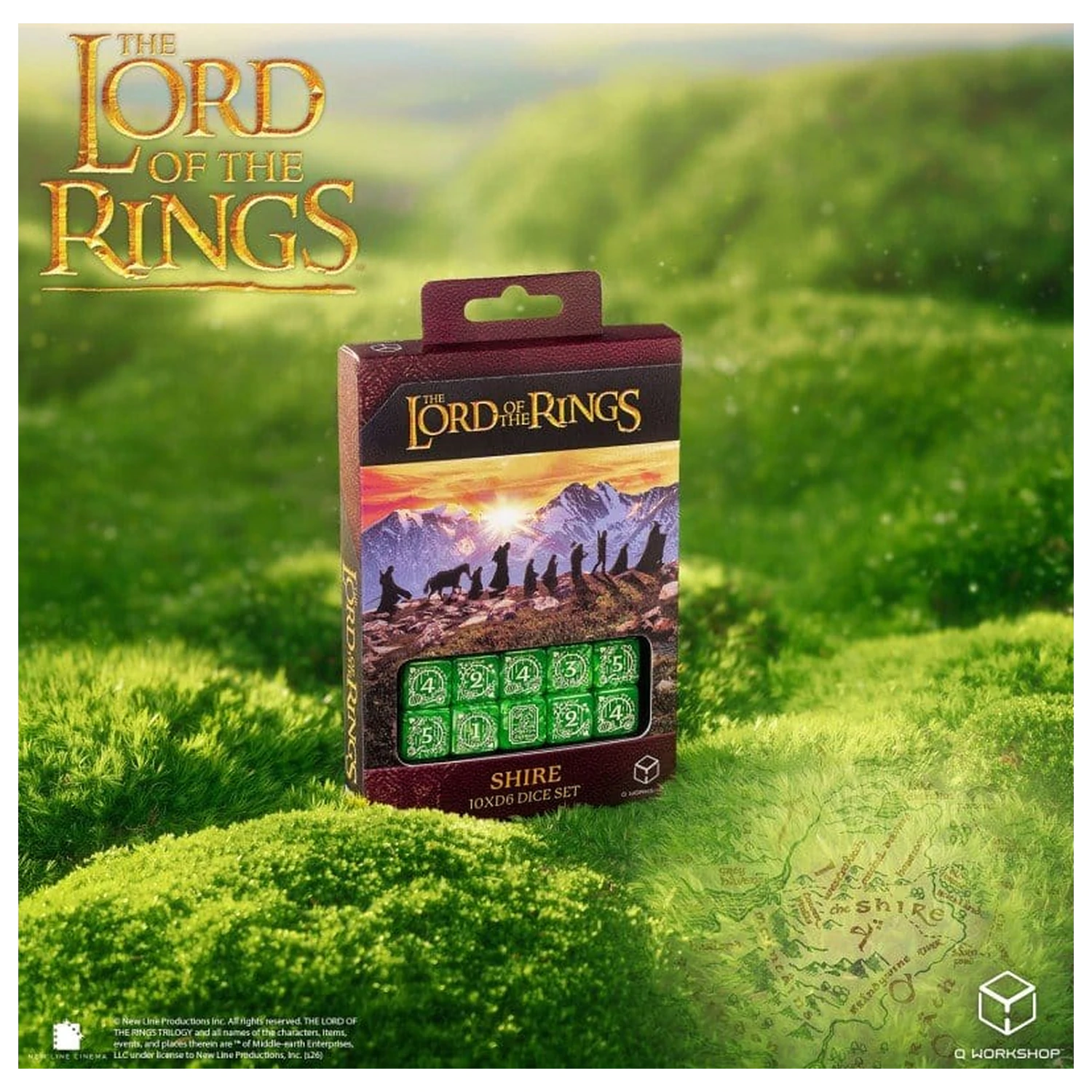 The Lord of the Rings: 10 D6 sada kostek Shire fotografii produktu