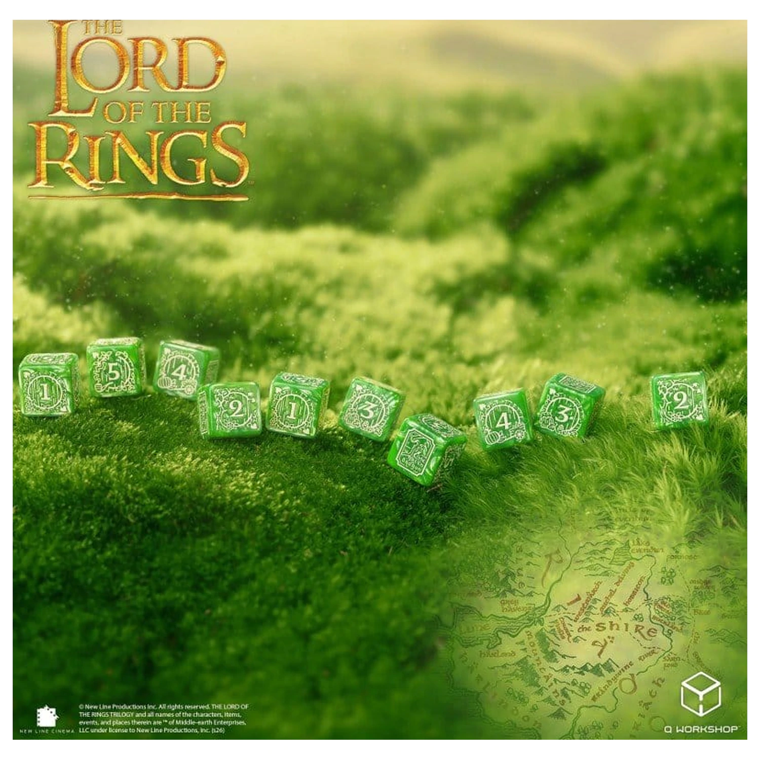 The Lord of the Rings: 10 D6 sada kostek Shire fotografii produktu