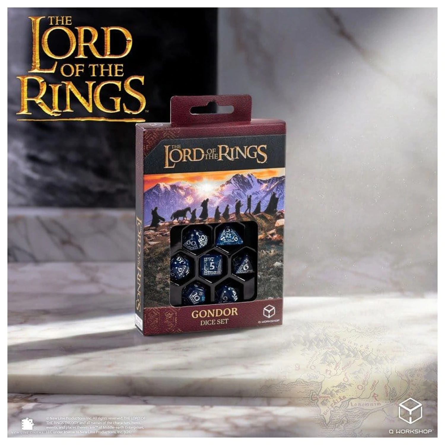 The Lord of the Rings Sada 7 Gondorských kostek fotografii produktu