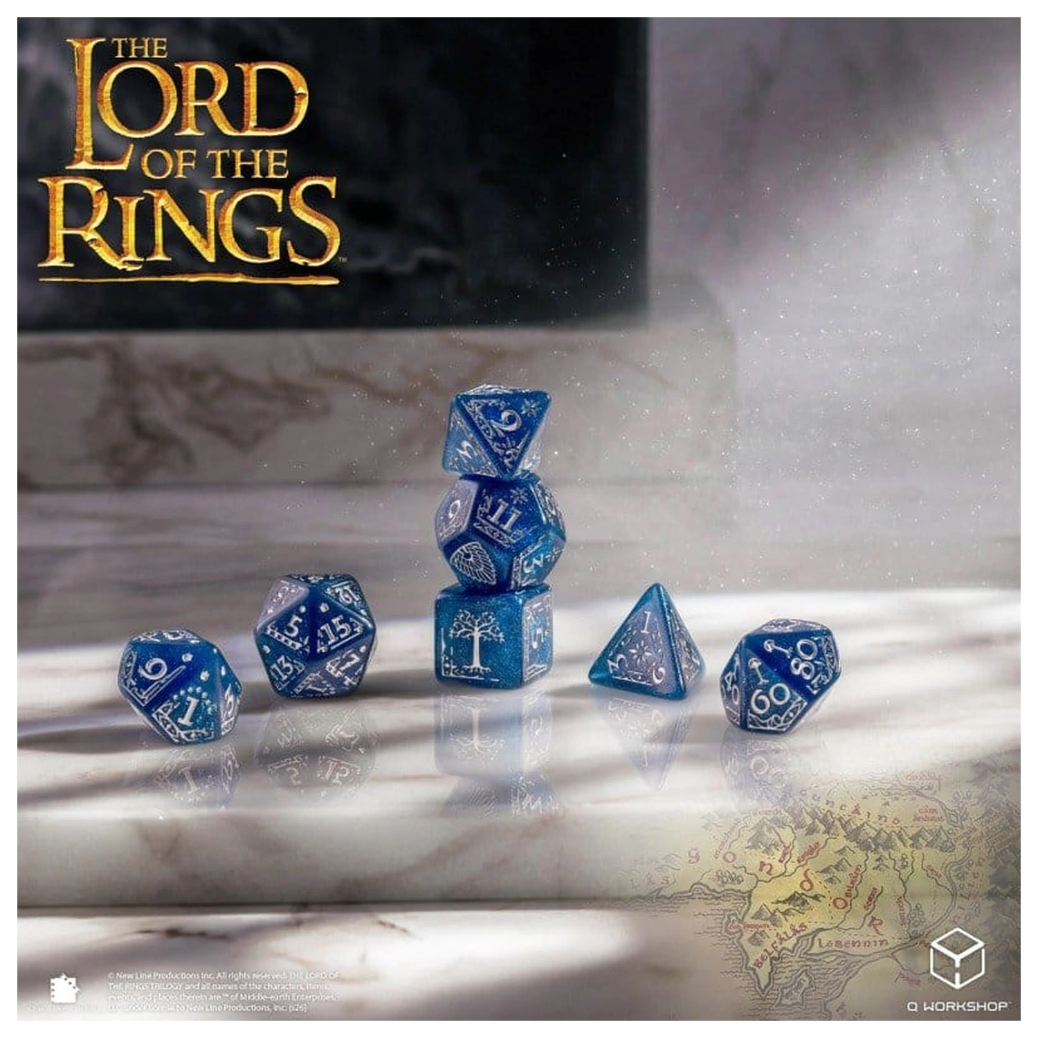 The Lord of the Rings Sada 7 Gondorských kostek fotografii produktu
