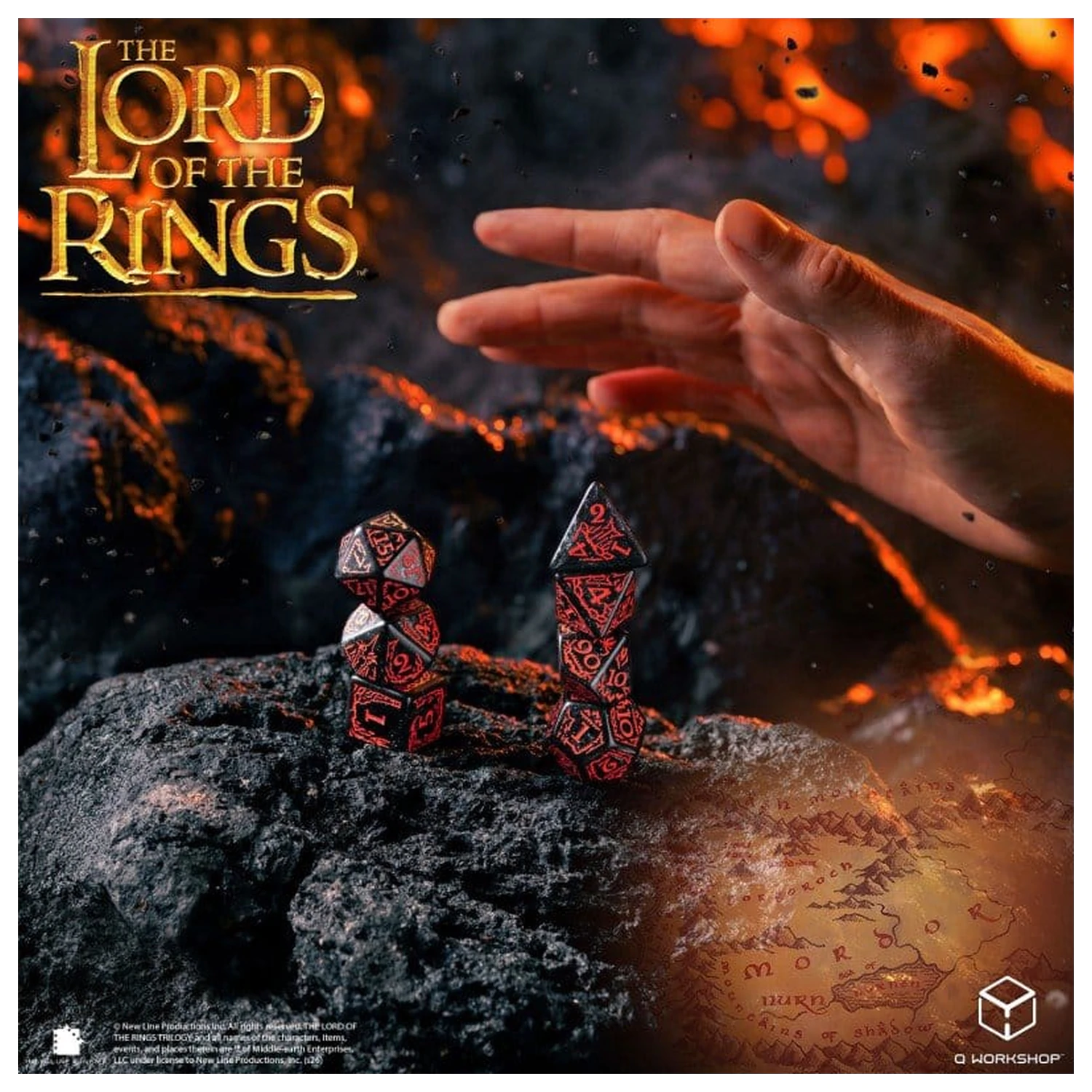 The Lord of the Rings Sada 7 kostek Mordor fotografii produktu