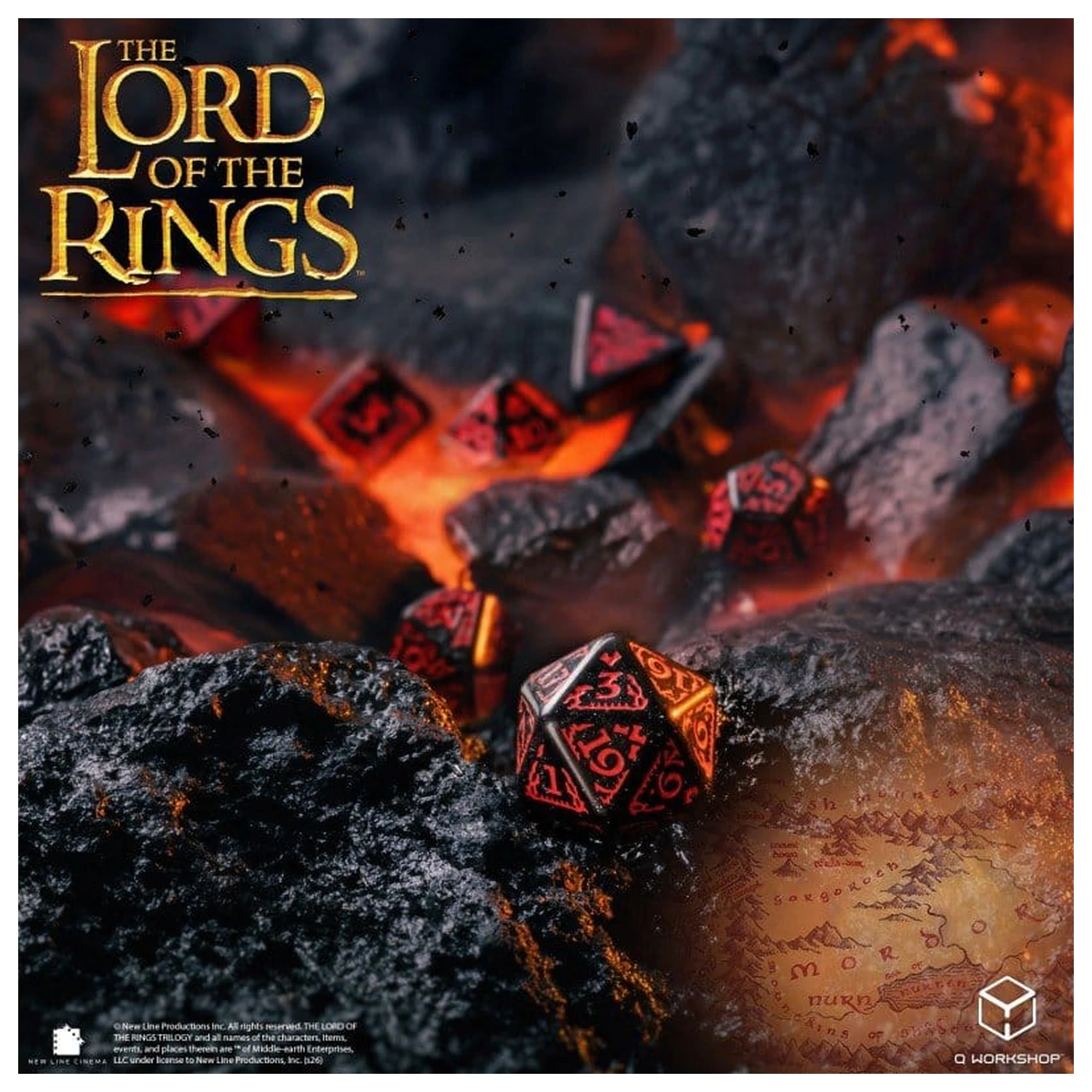 The Lord of the Rings Sada 7 kostek Mordor fotografii produktu