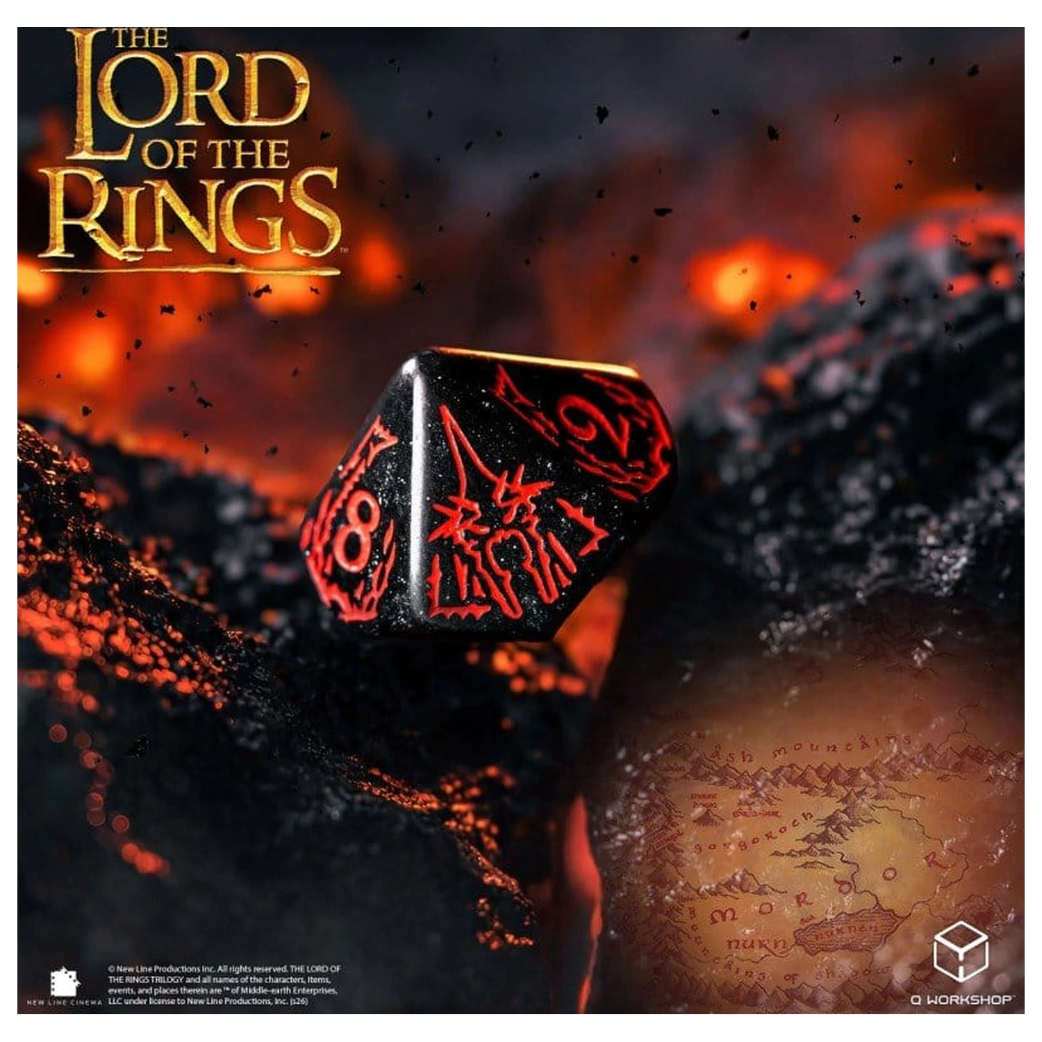 The Lord of the Rings Sada 7 kostek Mordor fotografii produktu