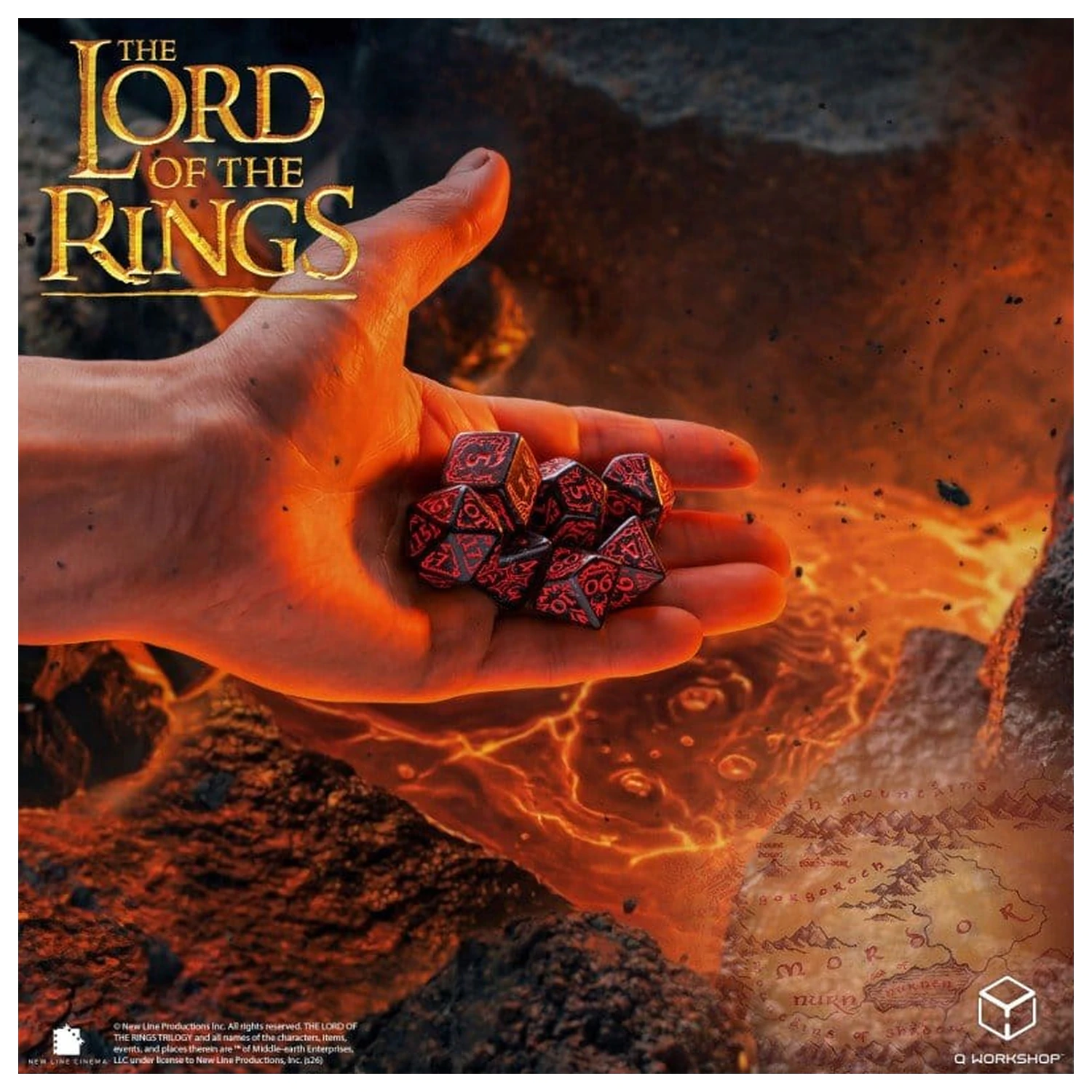 The Lord of the Rings Sada 7 kostek Mordor fotografii produktu
