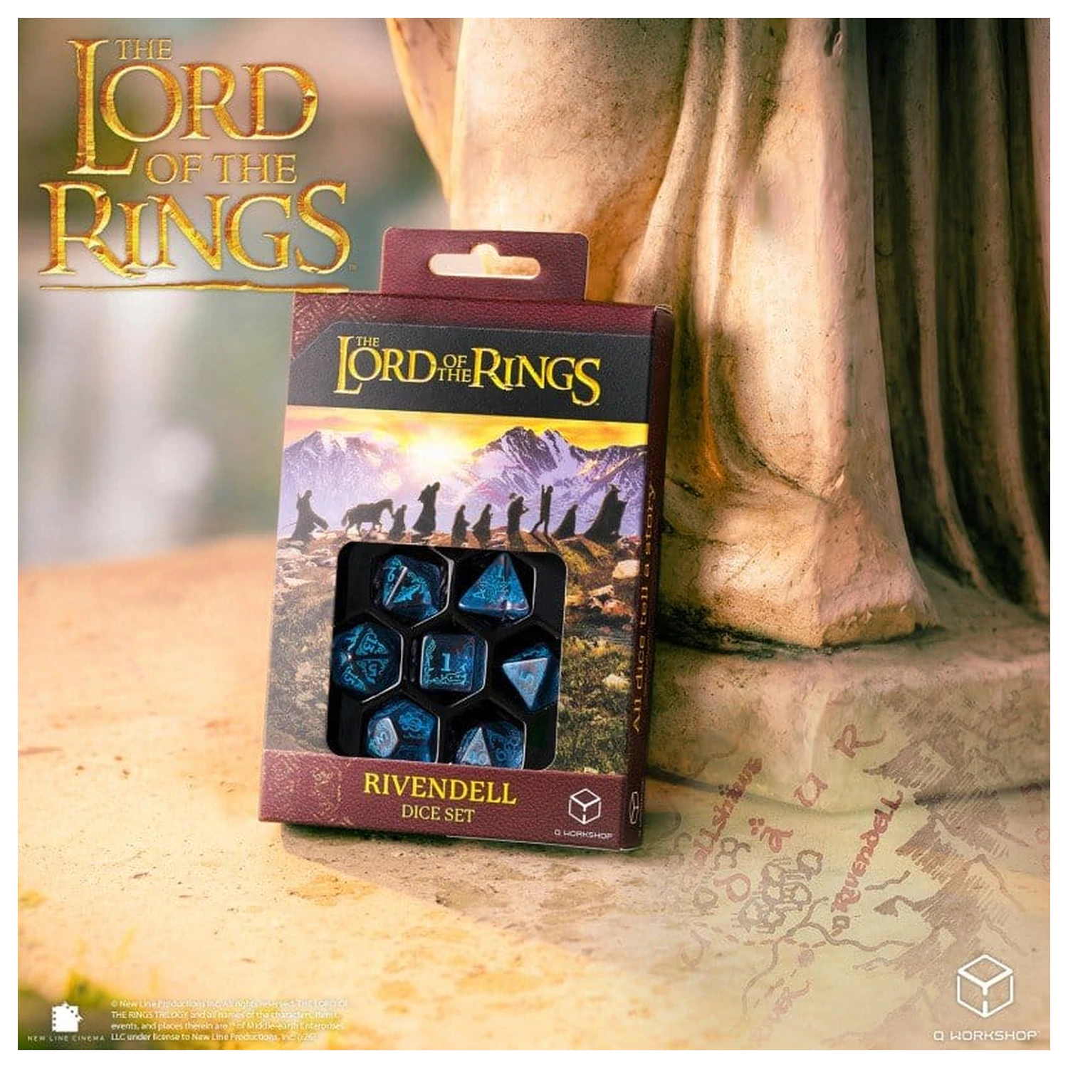 The Lord of the Rings Sada 7 kostek Rivendell (Water) fotografii produktu