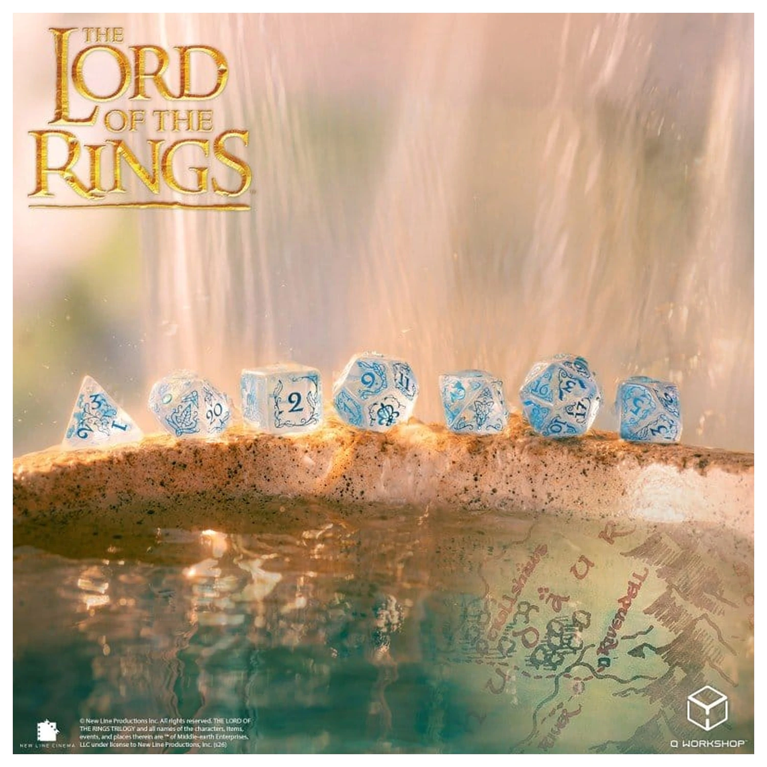 The Lord of the Rings Sada 7 kostek Rivendell (Water) fotografii produktu