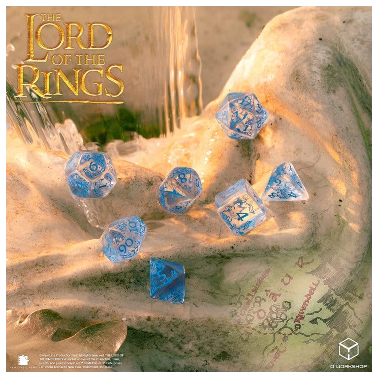 The Lord of the Rings Sada 7 kostek Rivendell (Water) fotografii produktu