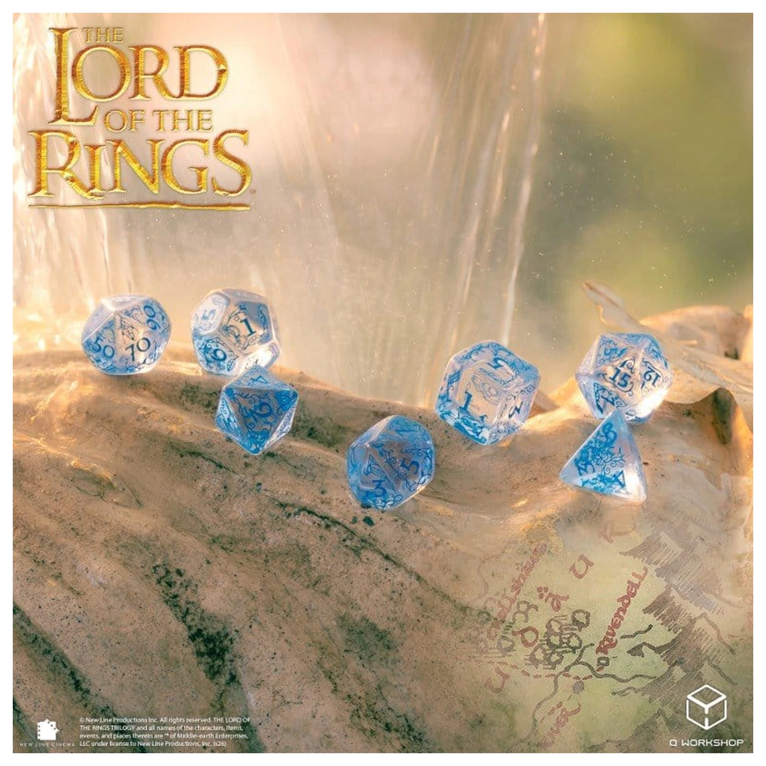 The Lord of the Rings Sada 7 kostek Rivendell (Water) fotografii produktu
