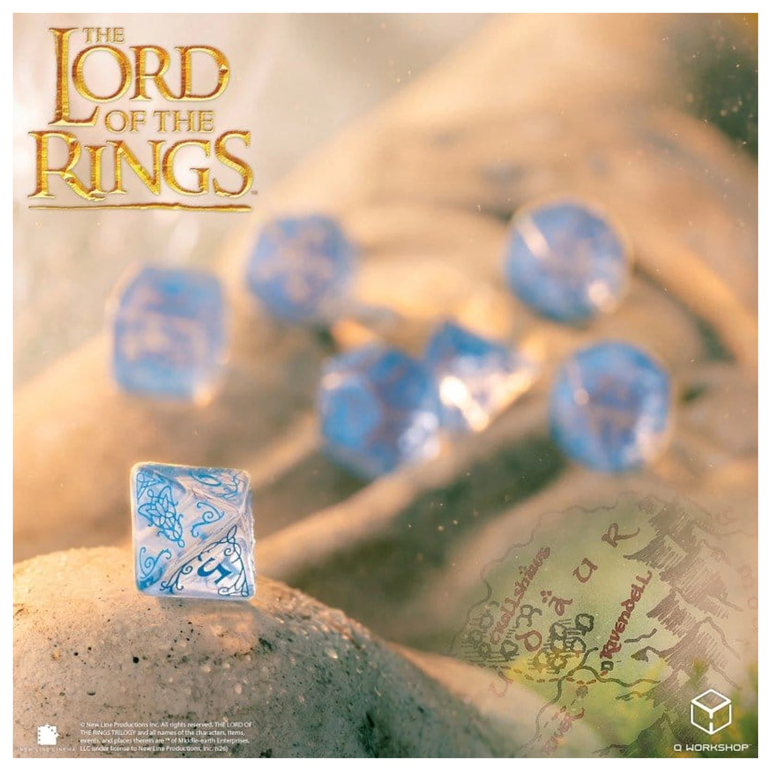The Lord of the Rings Sada 7 kostek Rivendell (Water) fotografii produktu