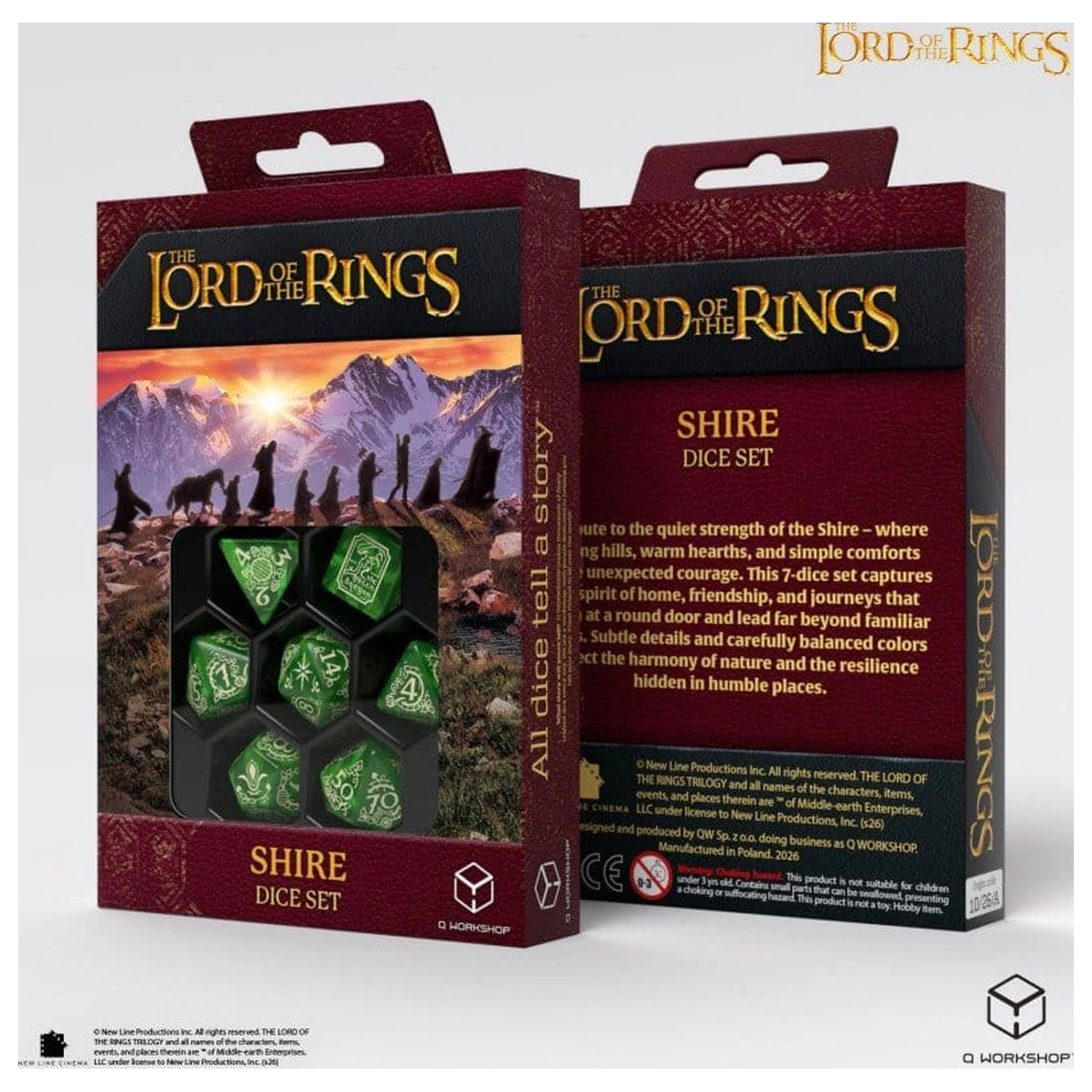 The Lord of the Rings Sada 7 kostek Shire fotografii produktu
