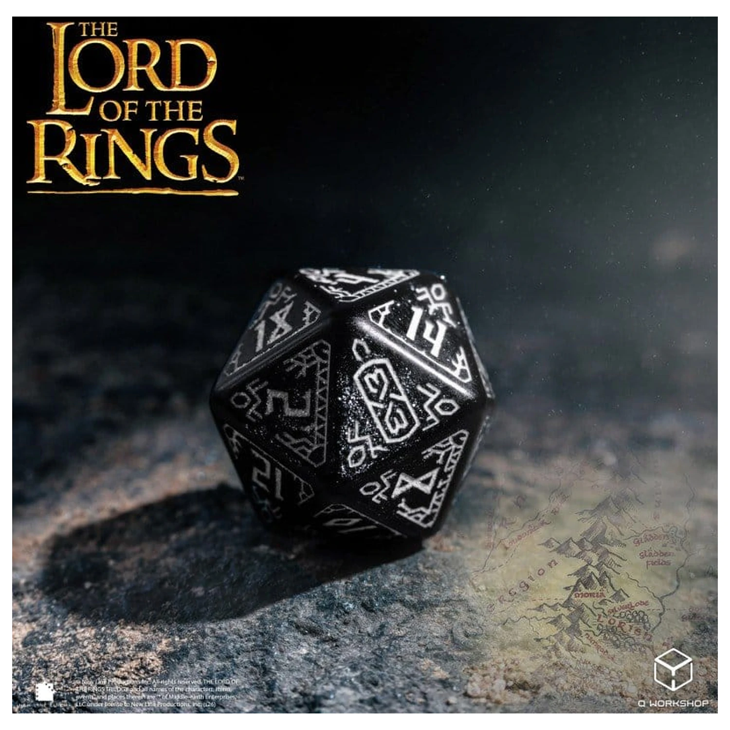 The Lord of the Rings Sada 7 kostek Moria (Svítící ve tmě) fotografii produktu
