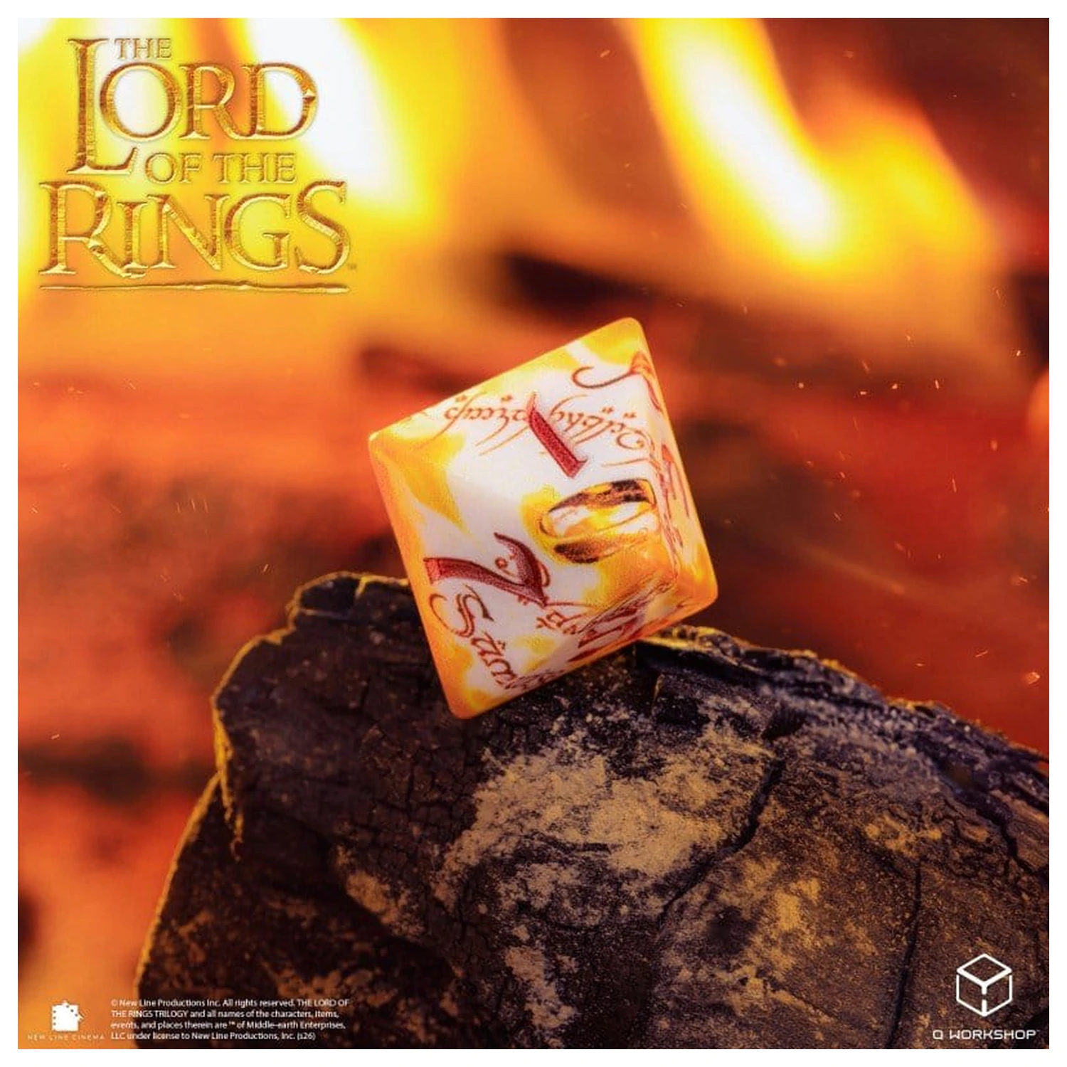 The Lord of the Rings Full Art Sada kostek 7 Ring-bearers (Whitefire Radiance) fotografii produktu