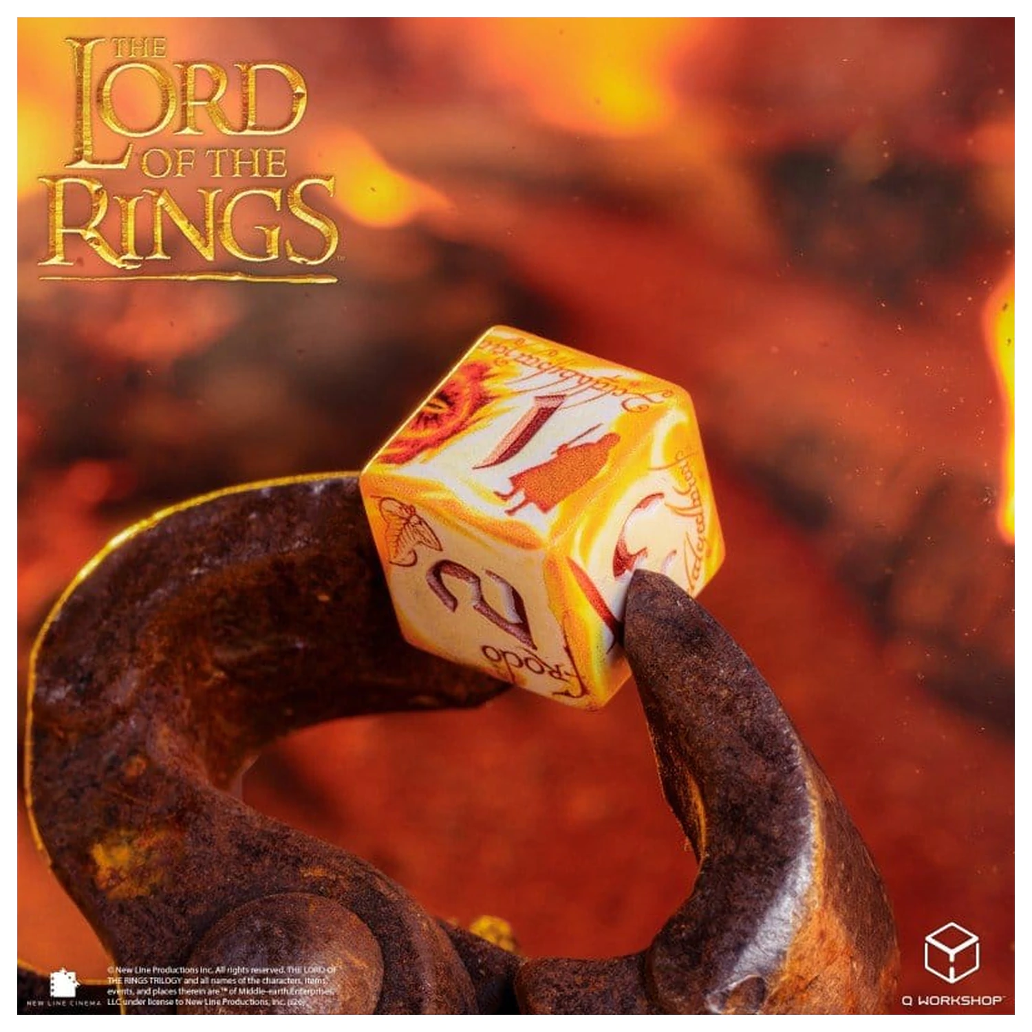 The Lord of the Rings Full Art Sada kostek 7 Ring-bearers (Whitefire Radiance) fotografii produktu