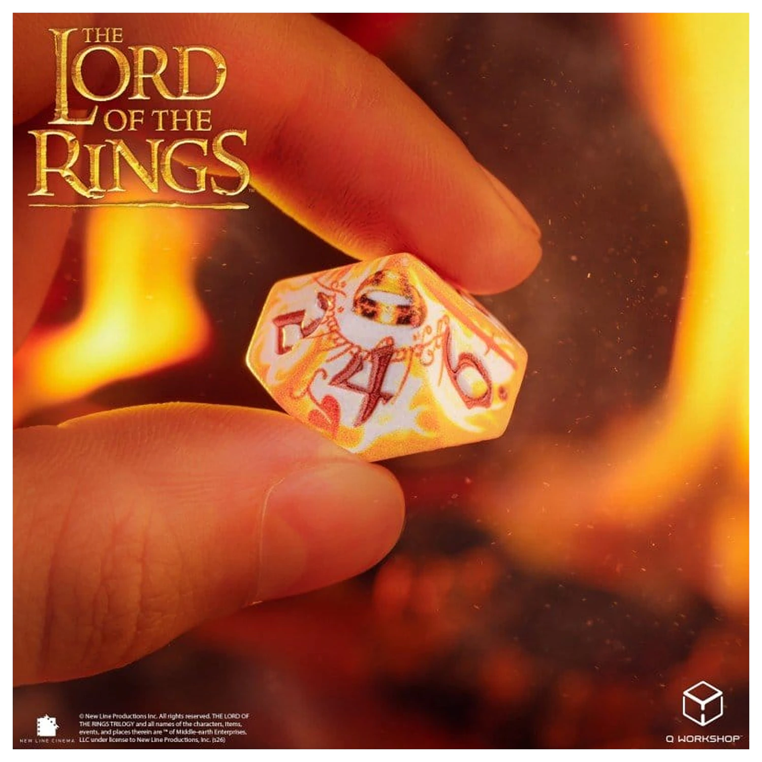 The Lord of the Rings Full Art Sada kostek 7 Ring-bearers (Whitefire Radiance) fotografii produktu