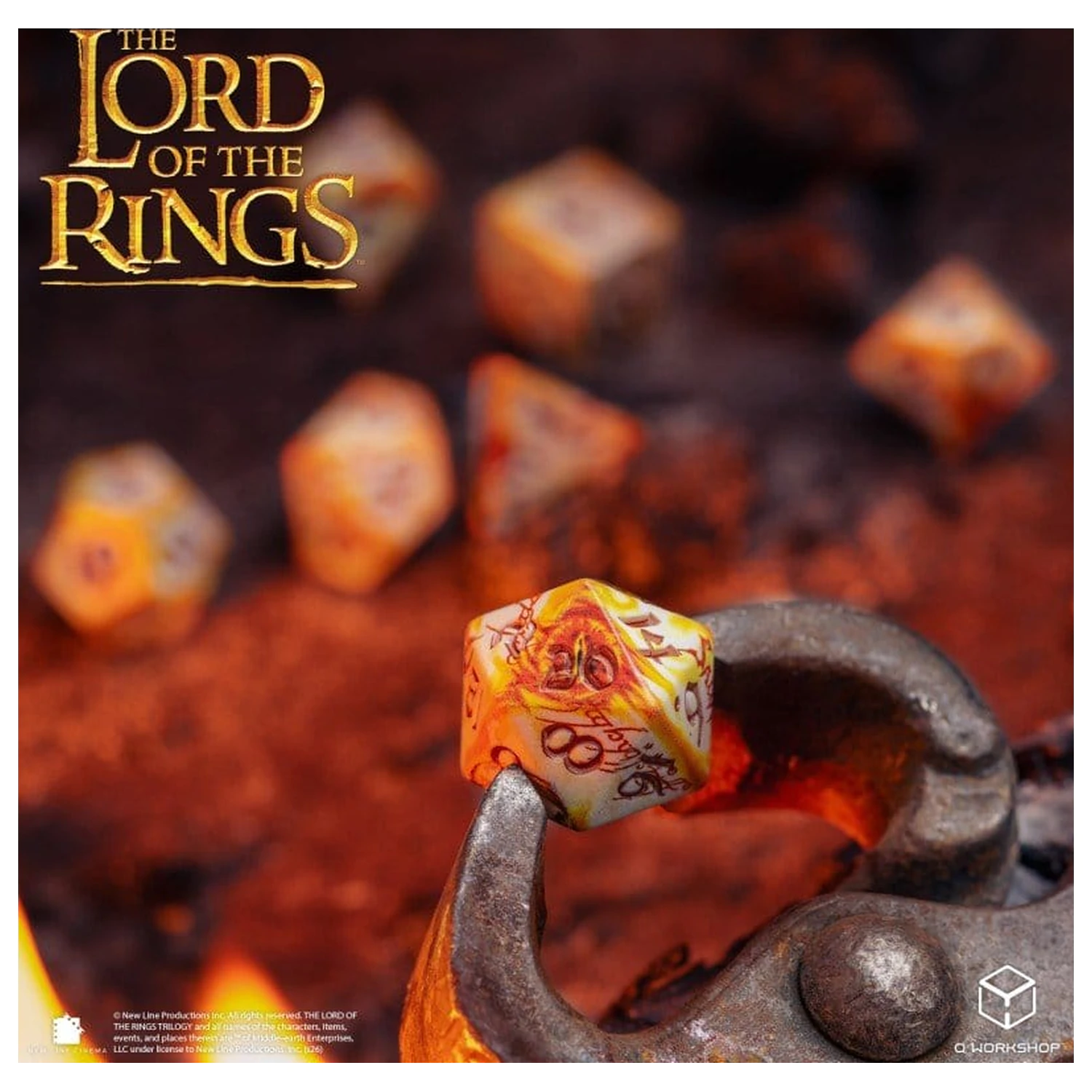 The Lord of the Rings Full Art Sada kostek 7 Ring-bearers (Whitefire Radiance) fotografii produktu