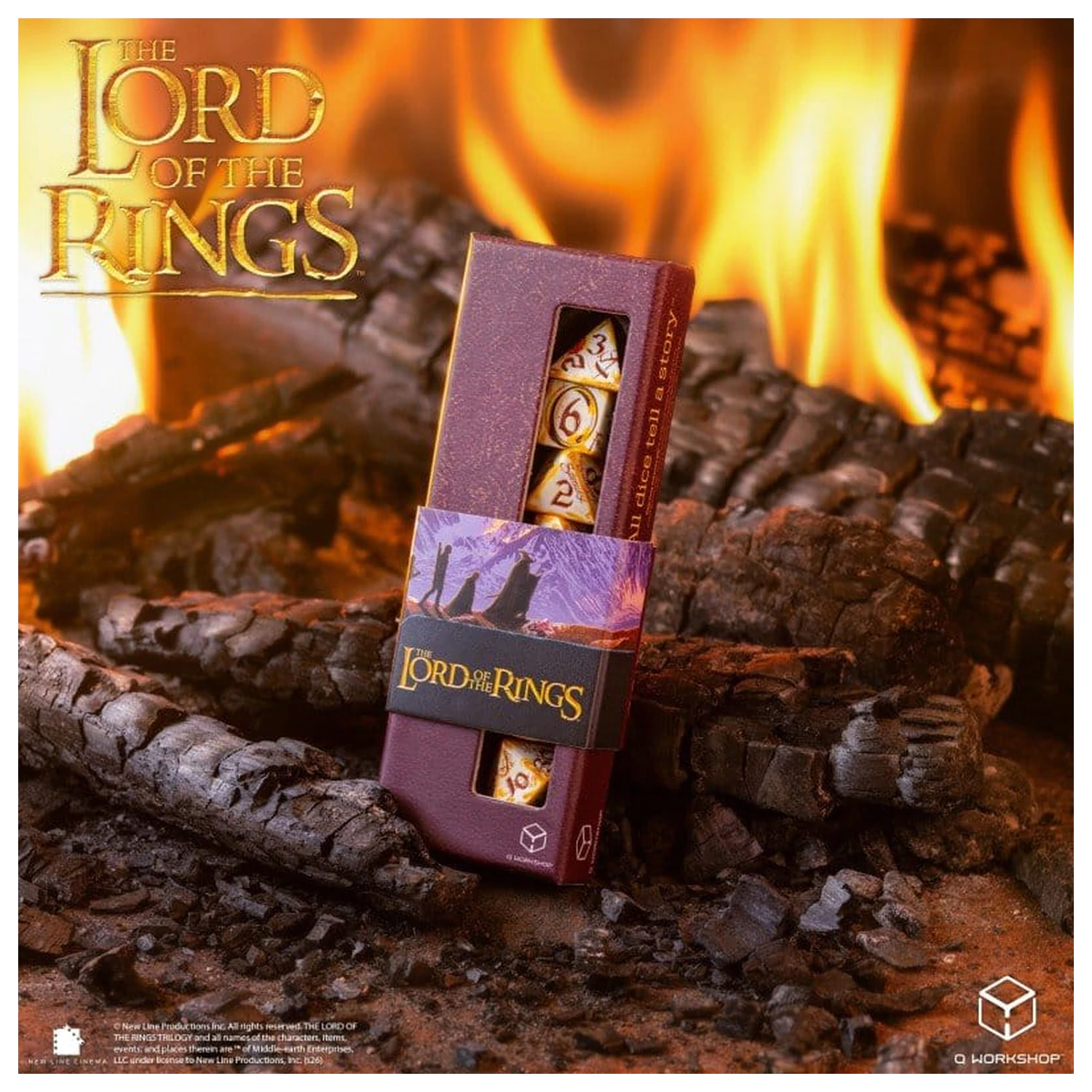 The Lord of the Rings Full Art Sada kostek 7 Ring-bearers (Whitefire Radiance) fotografii produktu