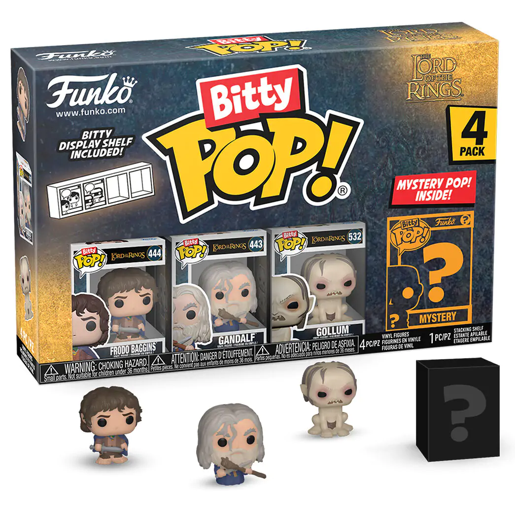 Blister 4 figurky Bitty Funko POP The Lord of the Rings Frodo fotografii produktu