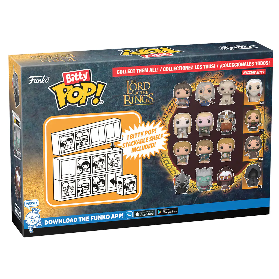 Blister 4 figurky Bitty Funko POP The Lord of the Rings Witch King fotografii produktu