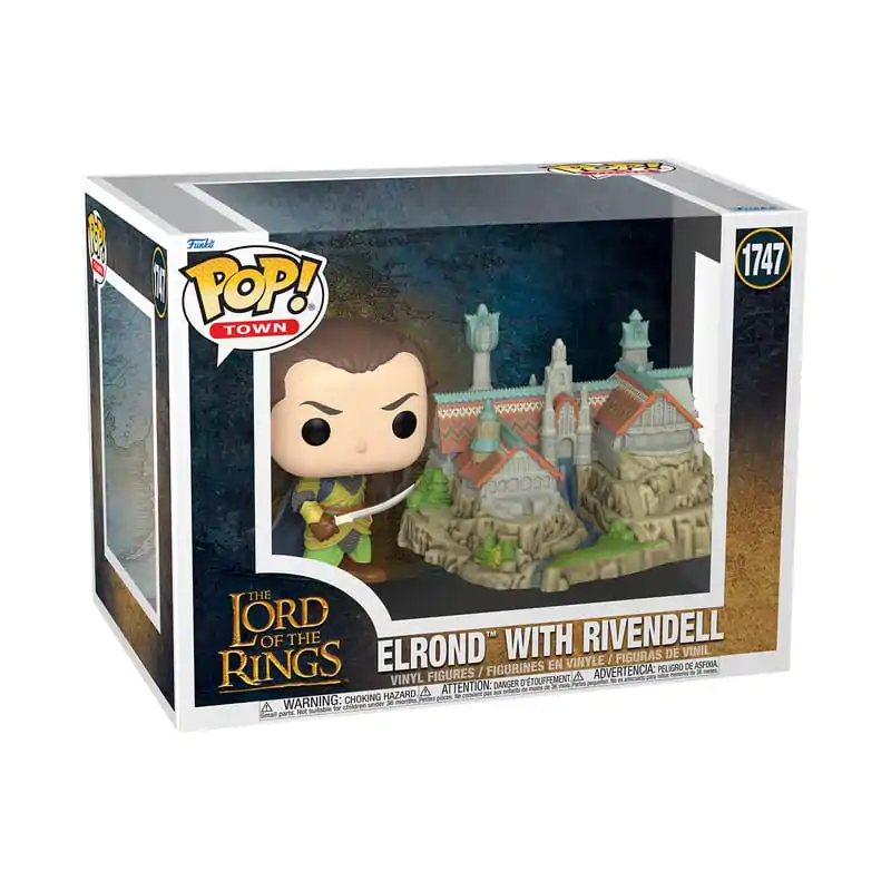 The Lord of the Rings Funko POP! Town Vinyl Figure Elrond & Rivendell 9 cm figurka fotografii produktu