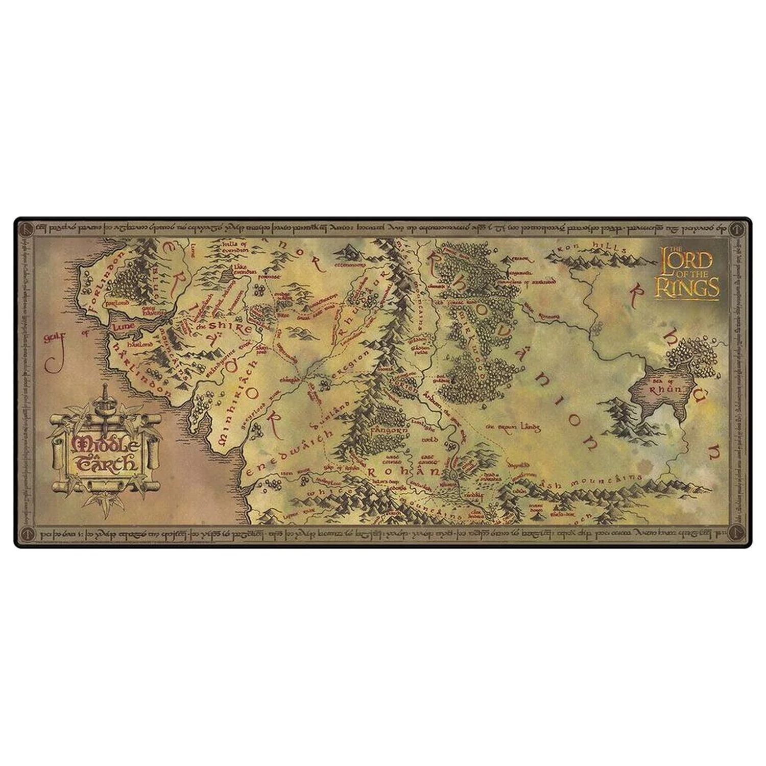 The Lord of the Rings Map herní podložka na stůl fotografii produktu