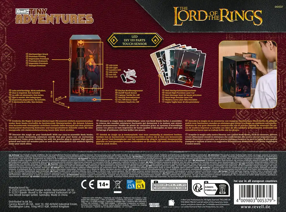 The Lord of the Rings Tiny Adventures Kniha Nook Mini Diorama Barad-Dûr 23 cm fotografii produktu