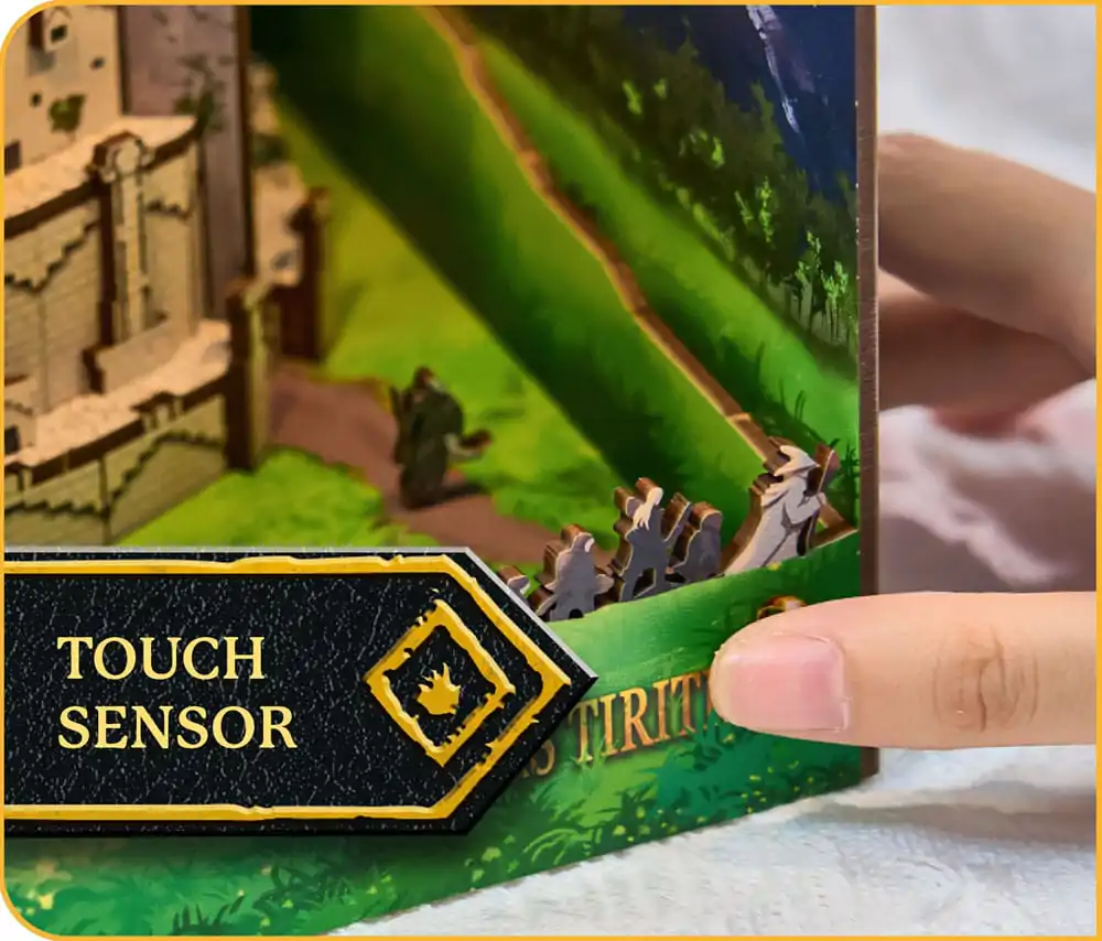 The Lord of the Rings Tiny Adventures Kniha Nook Mini Dioráma Minas Tirith 23 cm fotografii produktu